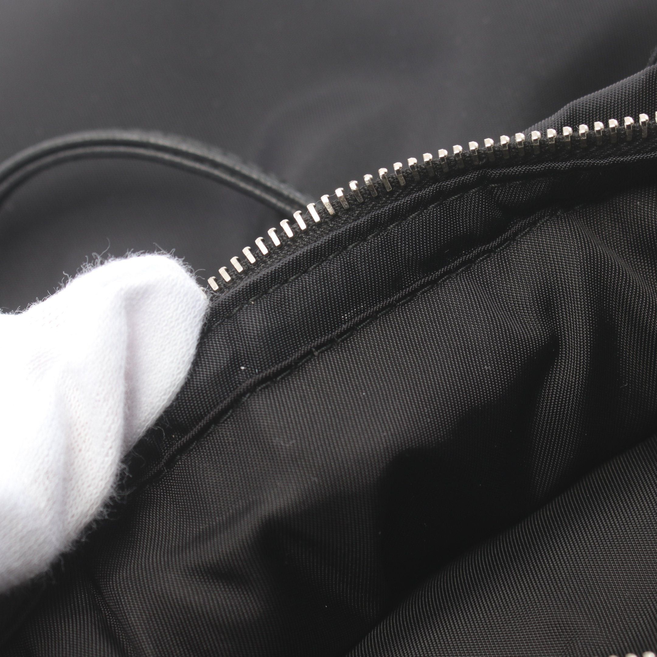 Prada Prada Tessuto Handbag Nylon Leather Black Size ONE SIZE - 6 Thumbnail