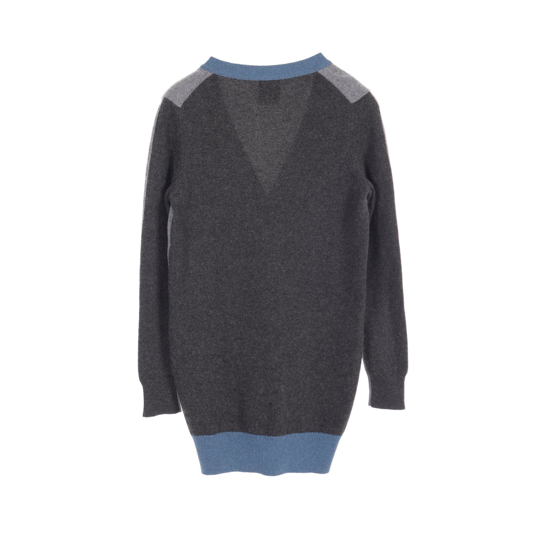 Chanel Chanel Cocomark Button Cardigan Cashmere Gray Multicolor Size ONE SIZE - 2 Thumbnail