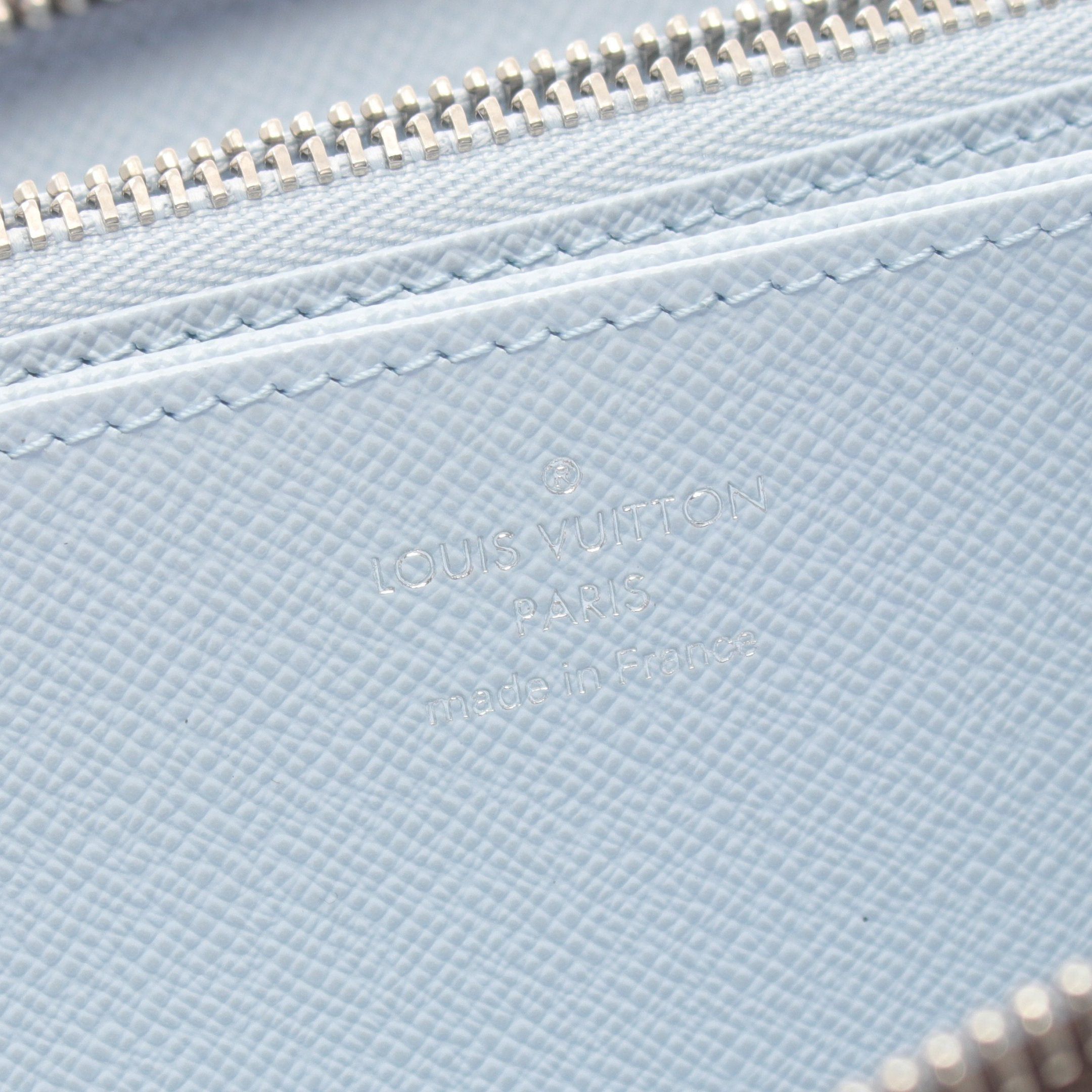 Louis Vuitton Louis Vuitton Zippy Wallet Monogram Washed Blue Round Zipper Long Brown Size ONE SIZE - 4 Thumbnail