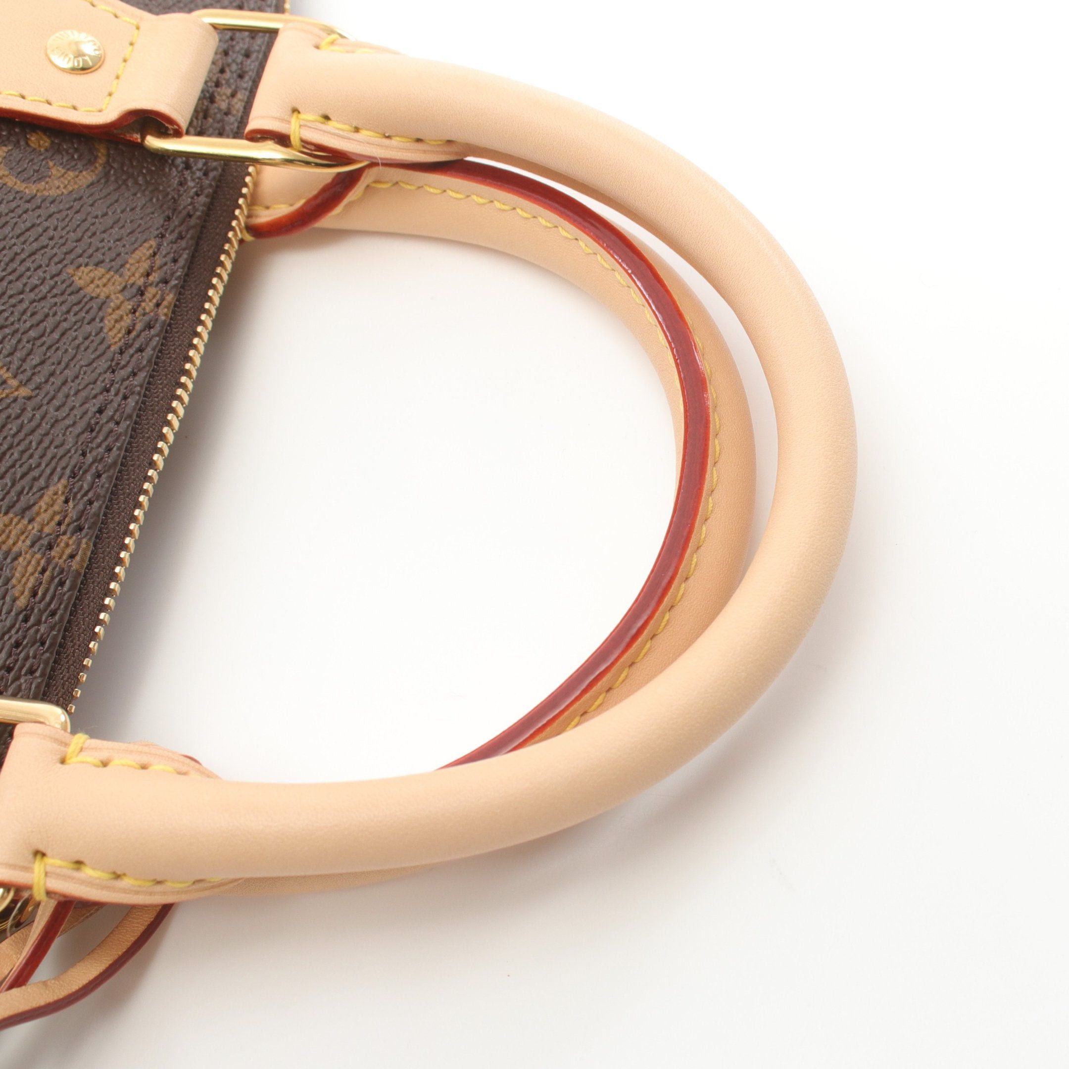 Louis Vuitton Louis Vuitton Alma Monogram Handbag Leather Brown Size ONE SIZE - 5 Thumbnail