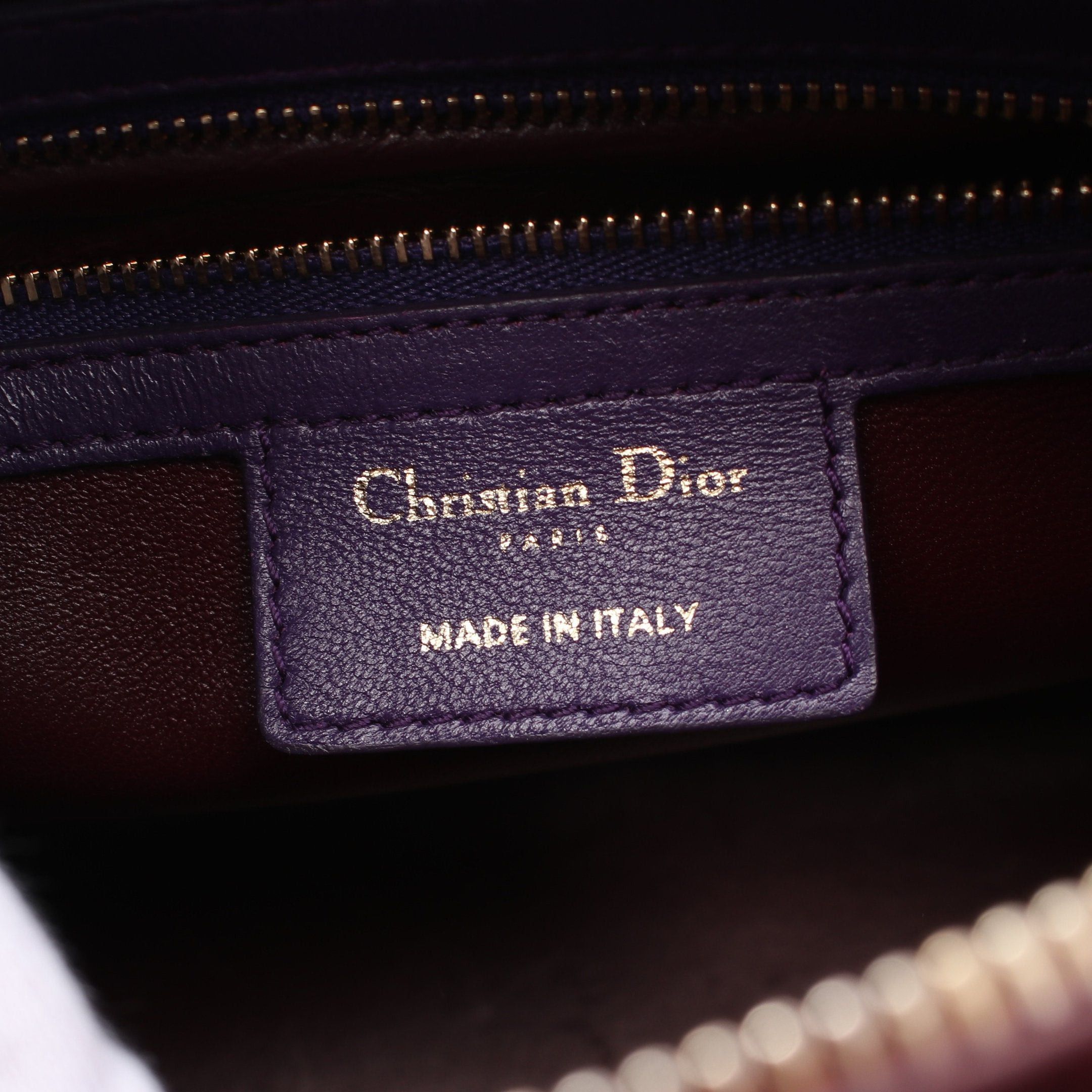 Dior Dior Lady Dior Canage Medium Handbag Leather Red Multicolor Size ONE SIZE - 4 Thumbnail