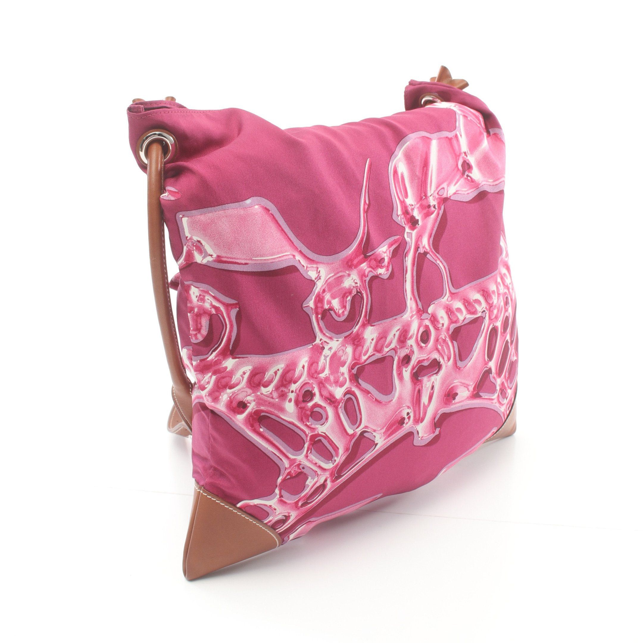 Hermes Hermes Silky City Pm Vif Argent Shoulder Bag Silk Leather Pink Purple Brown Multicolor Silver Hardware □O Stamp Size ONE SIZE - 2 Thumbnail