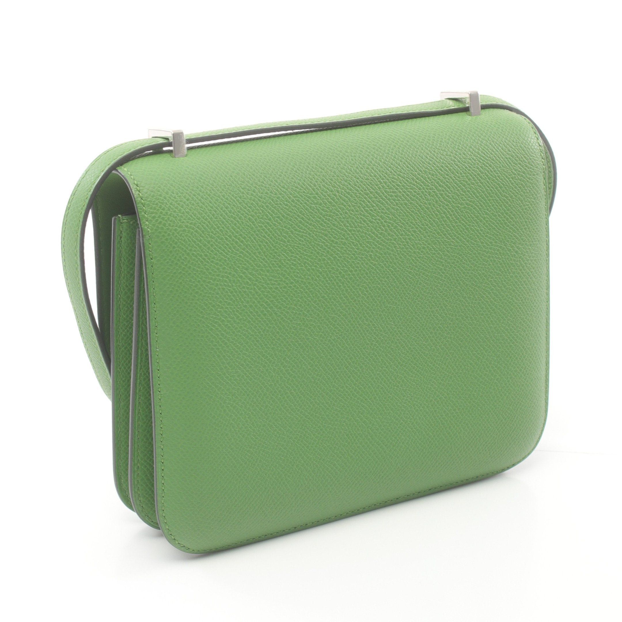 Hermes Hermes Constance 3 Mini Veil Yucca Shoulder Bag Veau Epsom Green Gold Hardware B Stamp Size ONE SIZE - 2 Thumbnail