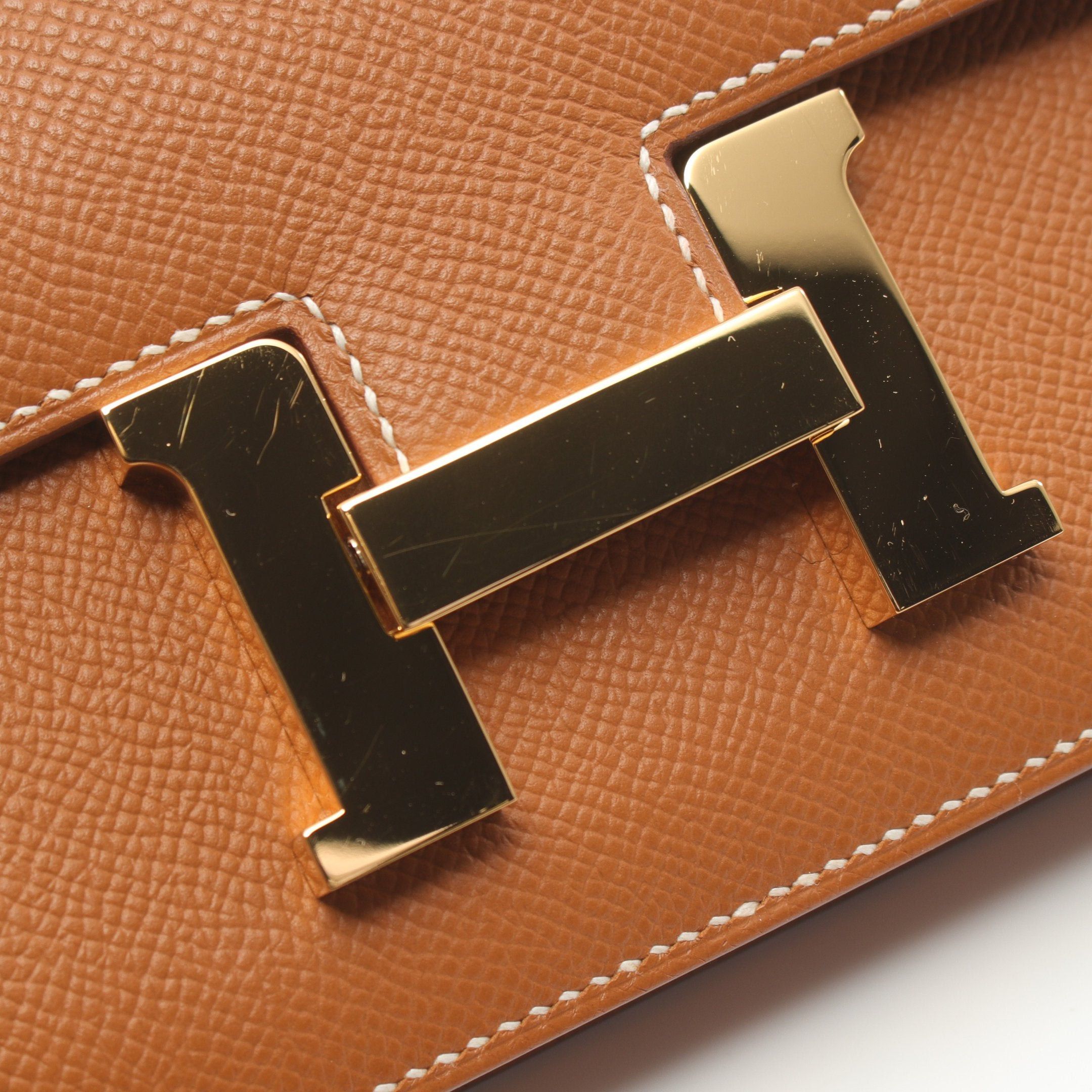 Hermes Hermes Constance Elan Shoulder Bag Veau Epsom Light Brown Gold Hardware B Stamp Size ONE SIZE - 6 Thumbnail