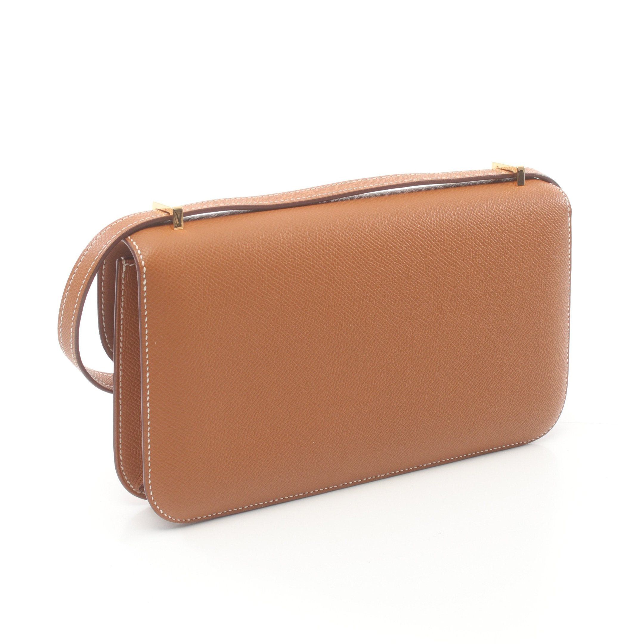 Hermes Hermes Constance Elan Shoulder Bag Veau Epsom Light Brown Gold Hardware B Stamp Size ONE SIZE - 2 Thumbnail