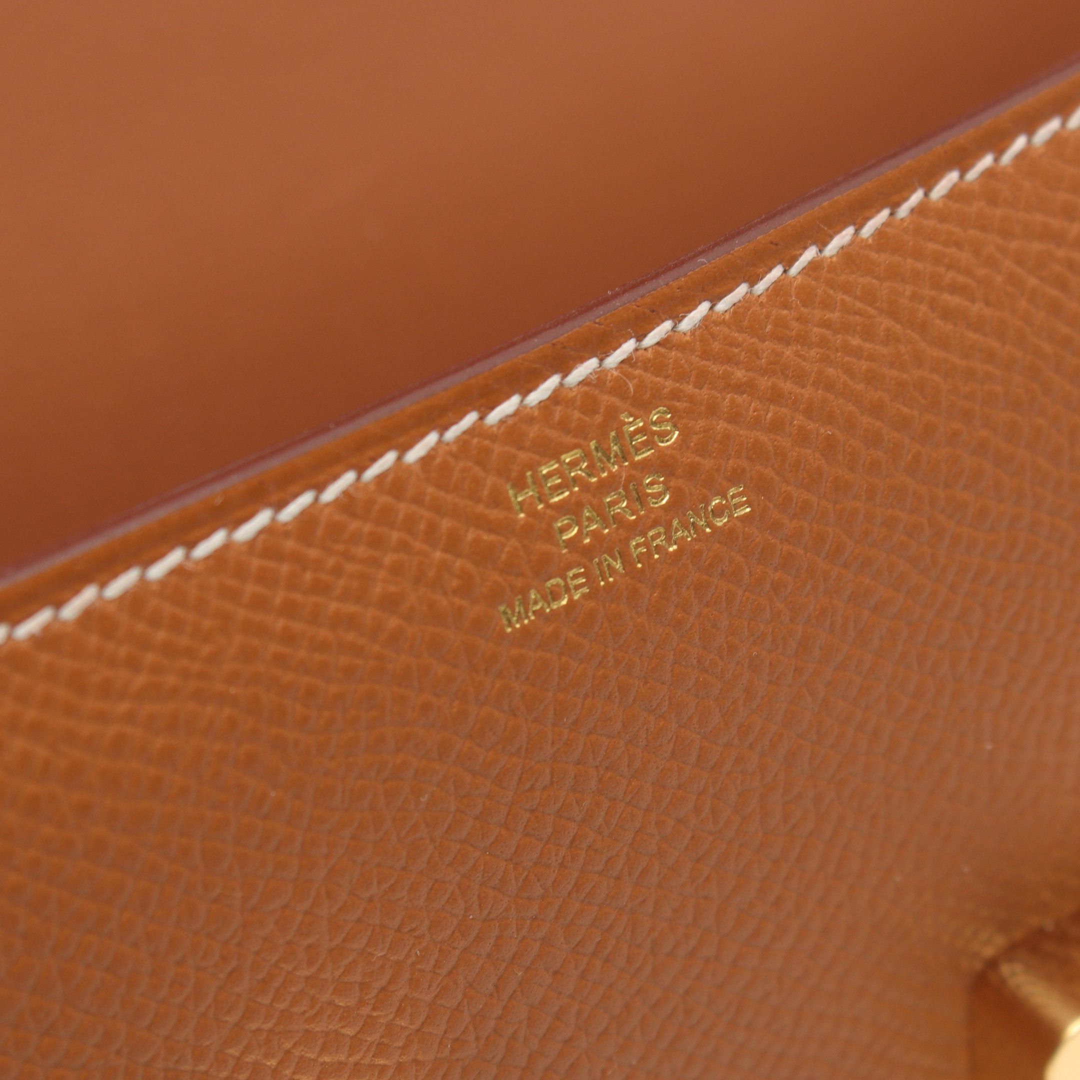 Hermes Hermes Constance Elan Shoulder Bag Veau Epsom Light Brown Gold Hardware B Stamp Size ONE SIZE - 4 Thumbnail