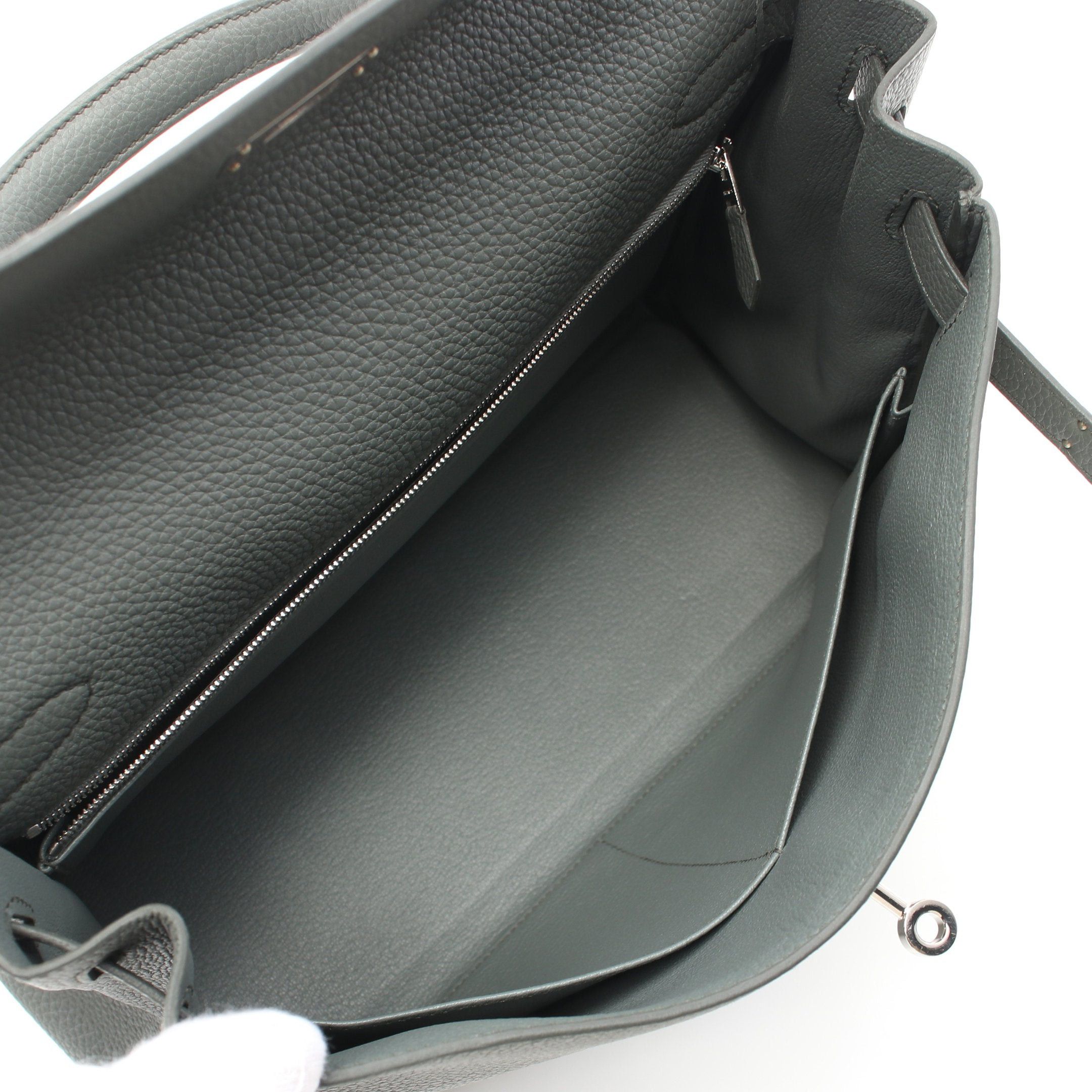Hermes Hermes Kelly32 Veil Amando Handbag Togo Gray Silver Hardware D Stamp Size ONE SIZE - 3 Thumbnail