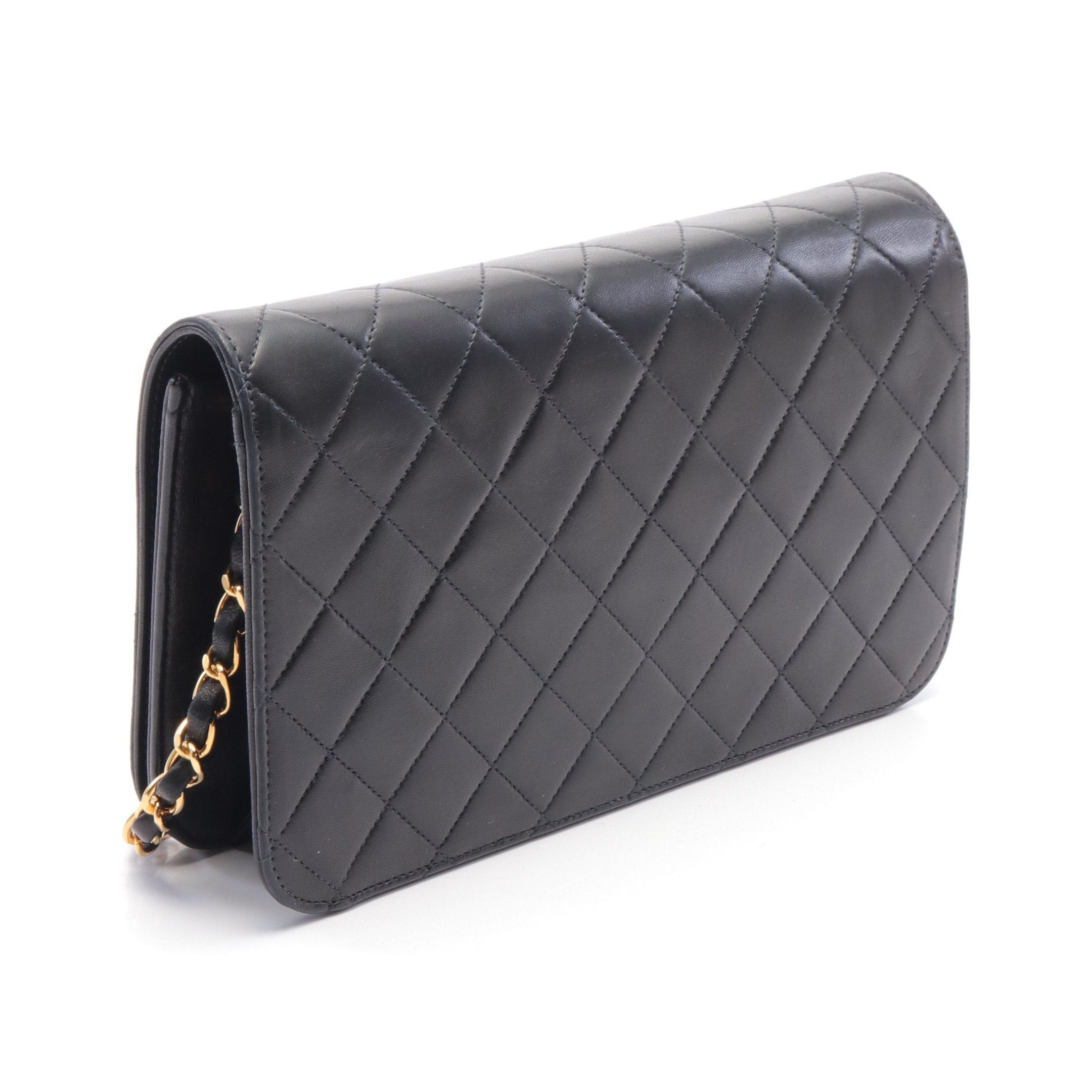 Chanel Chanel Matelasse Full Flap Chain Shoulder Bag Lambskin Black Gold Hardware Push Lock Size ONE SIZE - 2 Thumbnail