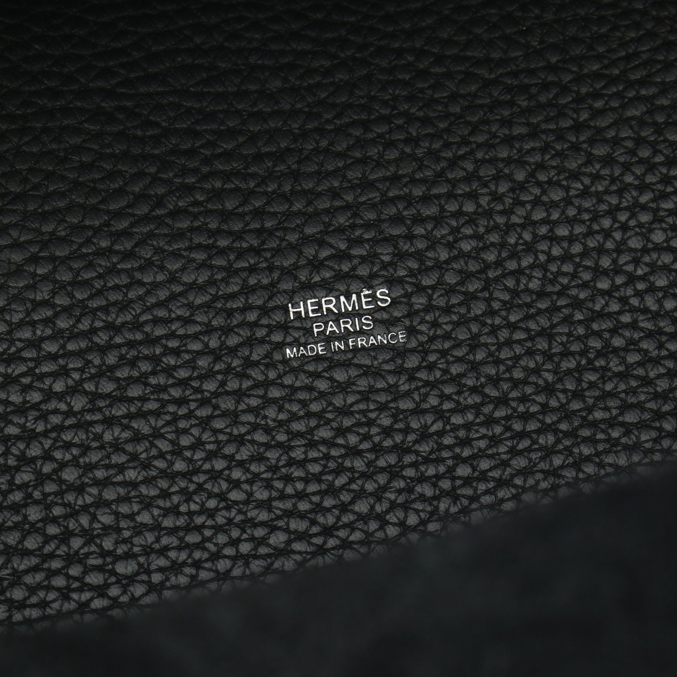 Hermes Hermes Picotan Lock Pm Handbag Clemence Leather Black Silver Hardware Y Stamp Size ONE SIZE - 4 Thumbnail