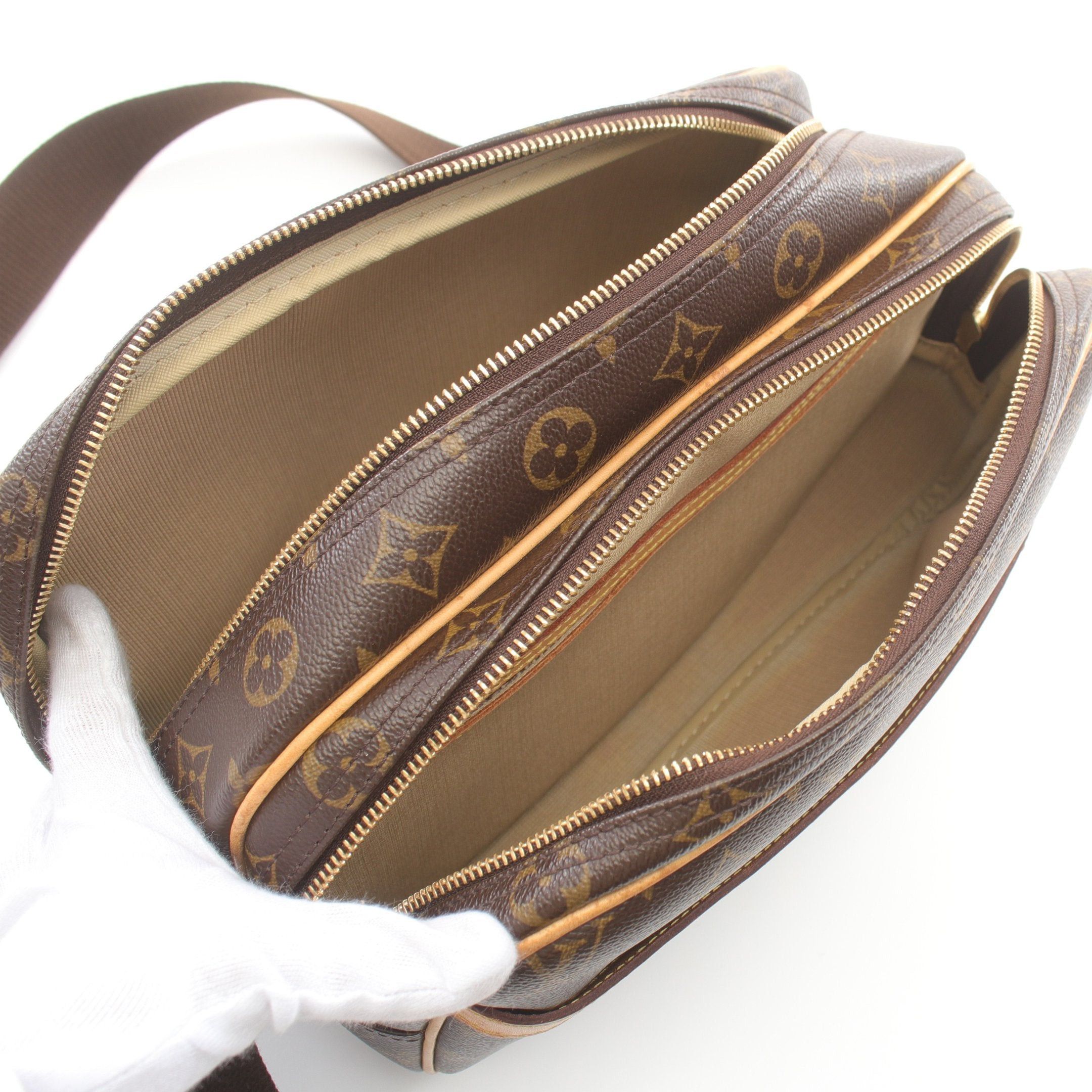 Louis Vuitton Louis Vuitton Reporter Pm Monogram Shoulder Bag Leather Brown Size ONE SIZE - 3 Thumbnail