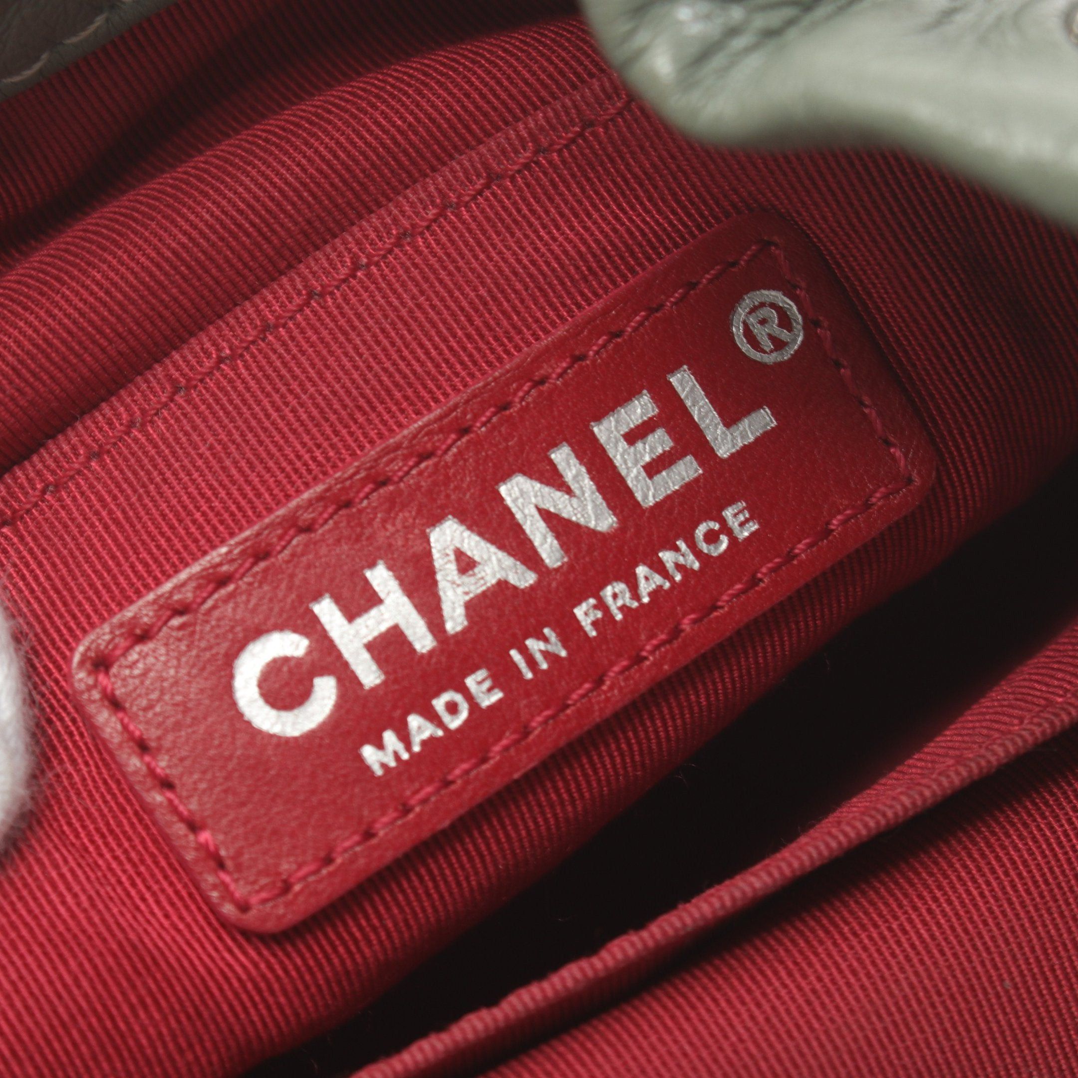 Chanel Chanel Gabriel Chain Shoulder Bag Leather Light Green Dark Combination Metal Fittings Size ONE SIZE - 4 Thumbnail