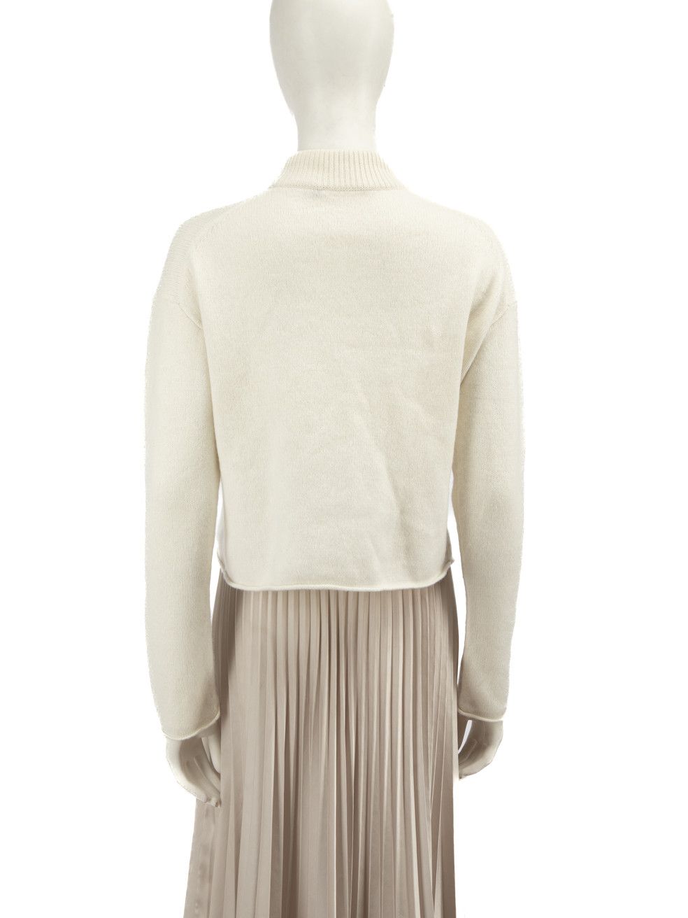 Theory Ecru Cashmere High Neck Jumper Size S / US 4 / IT 40 - 3 Thumbnail