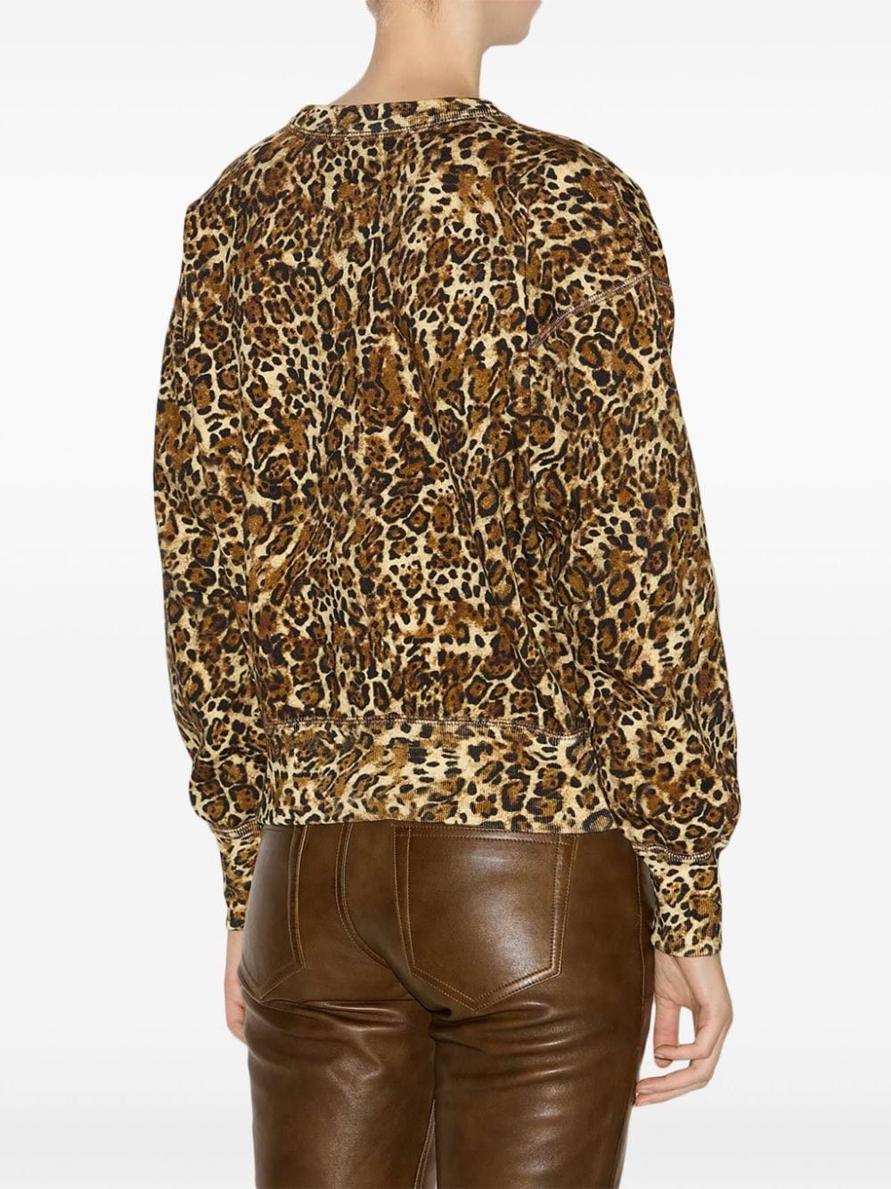 Isabel Marant SHAD LEOPARD PRINT SWEATSHIRT Size S / US 4 / IT 40 - 2 Thumbnail