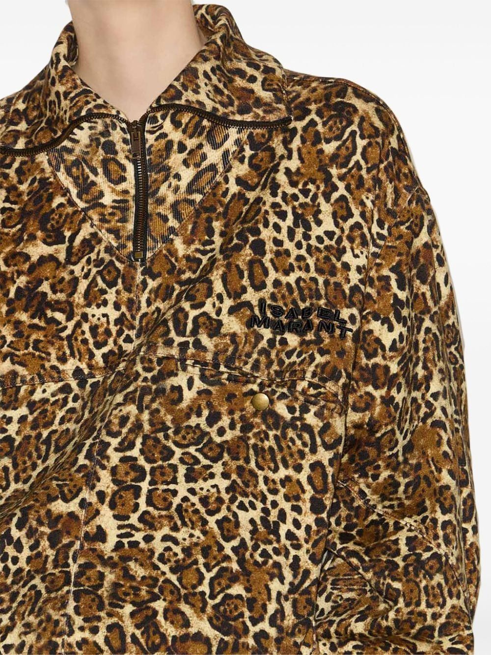 Isabel Marant WILDA LEOPARD PRINT SWEATSHIRT Size S / US 4 / IT 40 - 2 Thumbnail