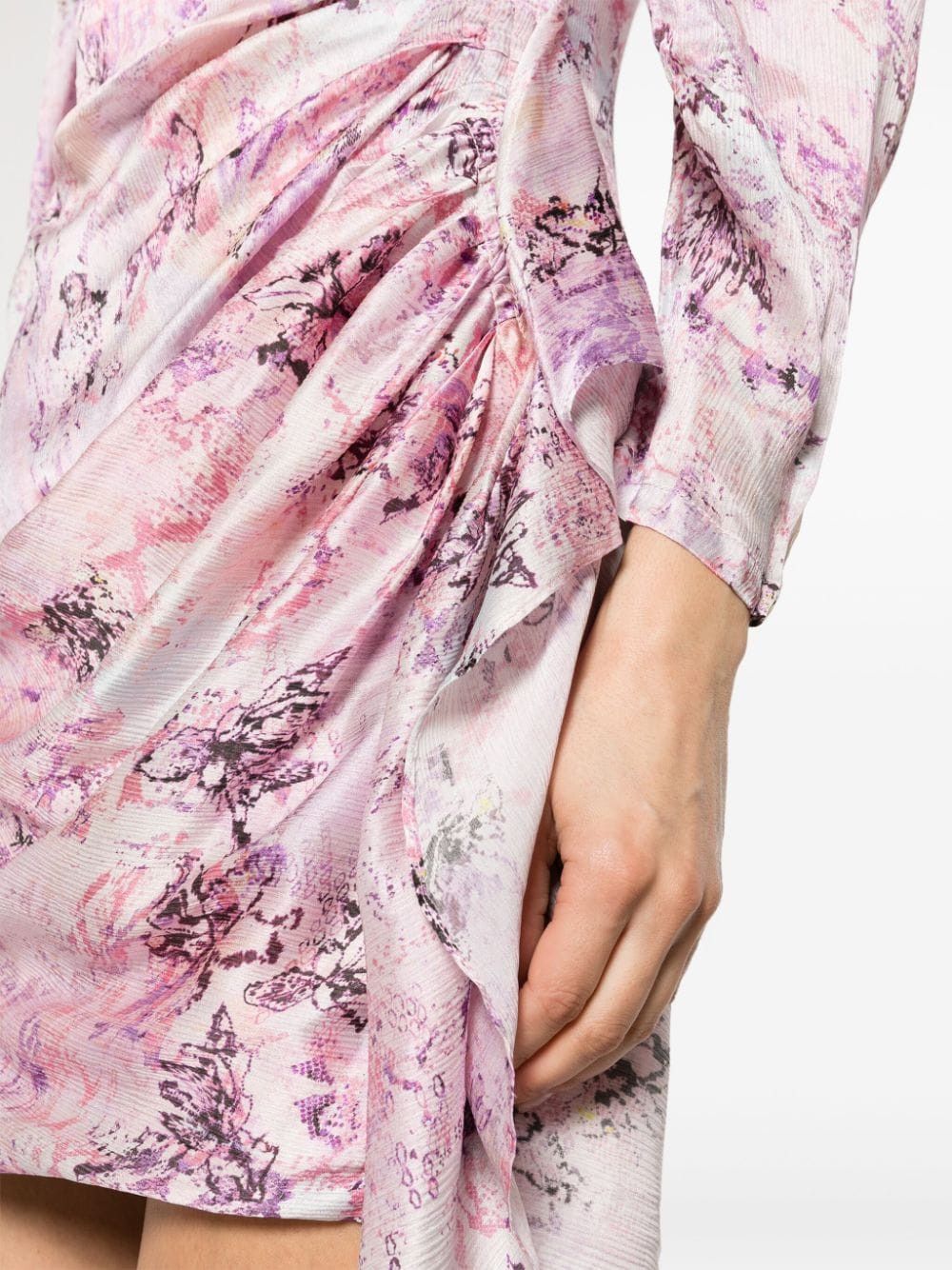 Iro FLORAL PRINT SILK SHORT DRESS Size S / US 4 / IT 40 - 2 Thumbnail