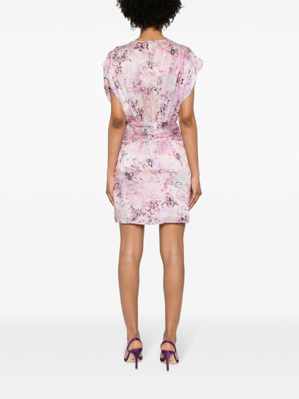 Iro FLORAL PRINT SILK SHORT DRESS Size S / US 4 / IT 40 - 3 Thumbnail