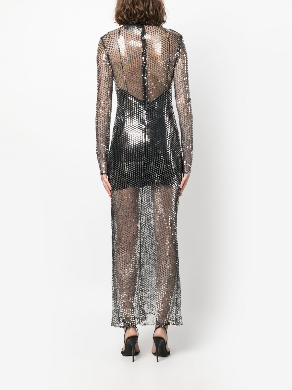 Other TINA TRANSPARENT LONG DRESS WITH SEQUINS Size S / US 4 / IT 40 - 5 Thumbnail