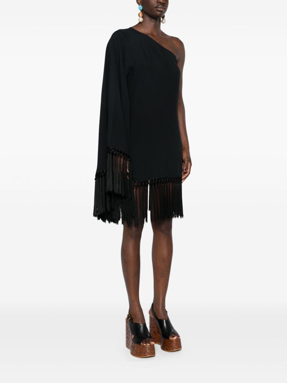Other PICCOLO ARNO FRINGED SHORT DRESS Size S / US 4 / IT 40 - 4 Thumbnail