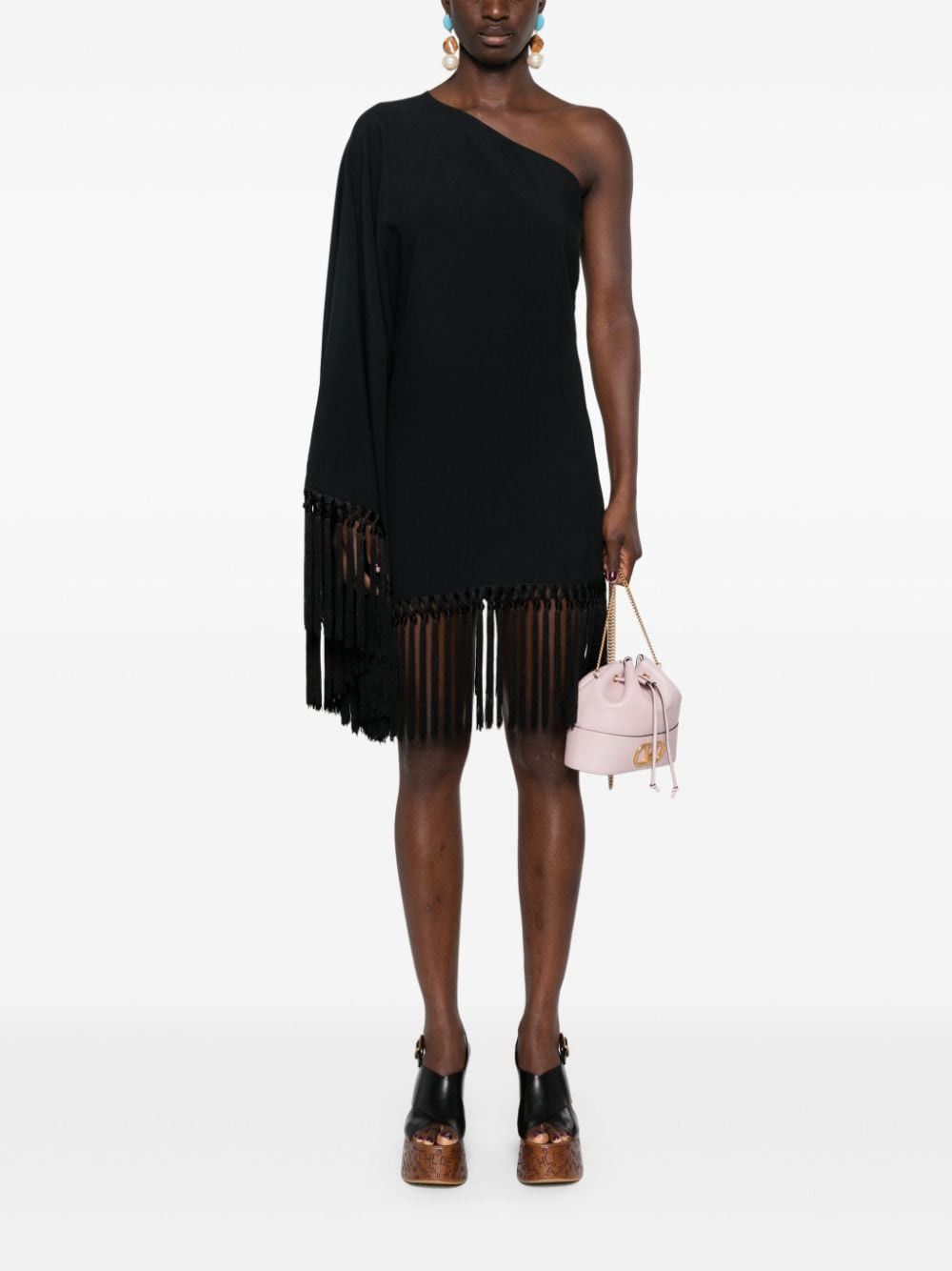 Other PICCOLO ARNO FRINGED SHORT DRESS Size S / US 4 / IT 40 - 3 Thumbnail