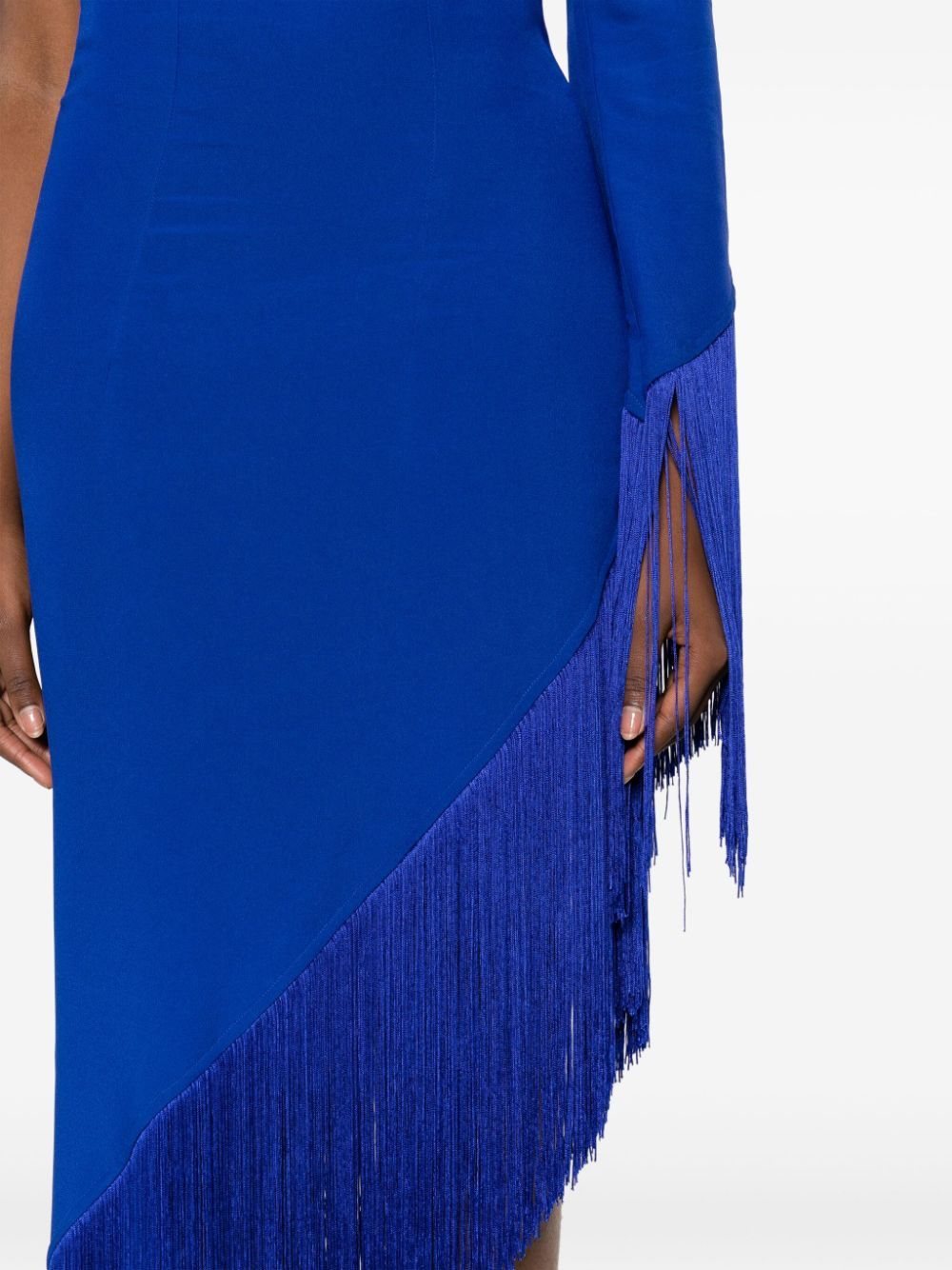 Other AVENTADOR FRINGED CRÊPE LONG DRESS Size S / US 4 / IT 40 - 2 Thumbnail