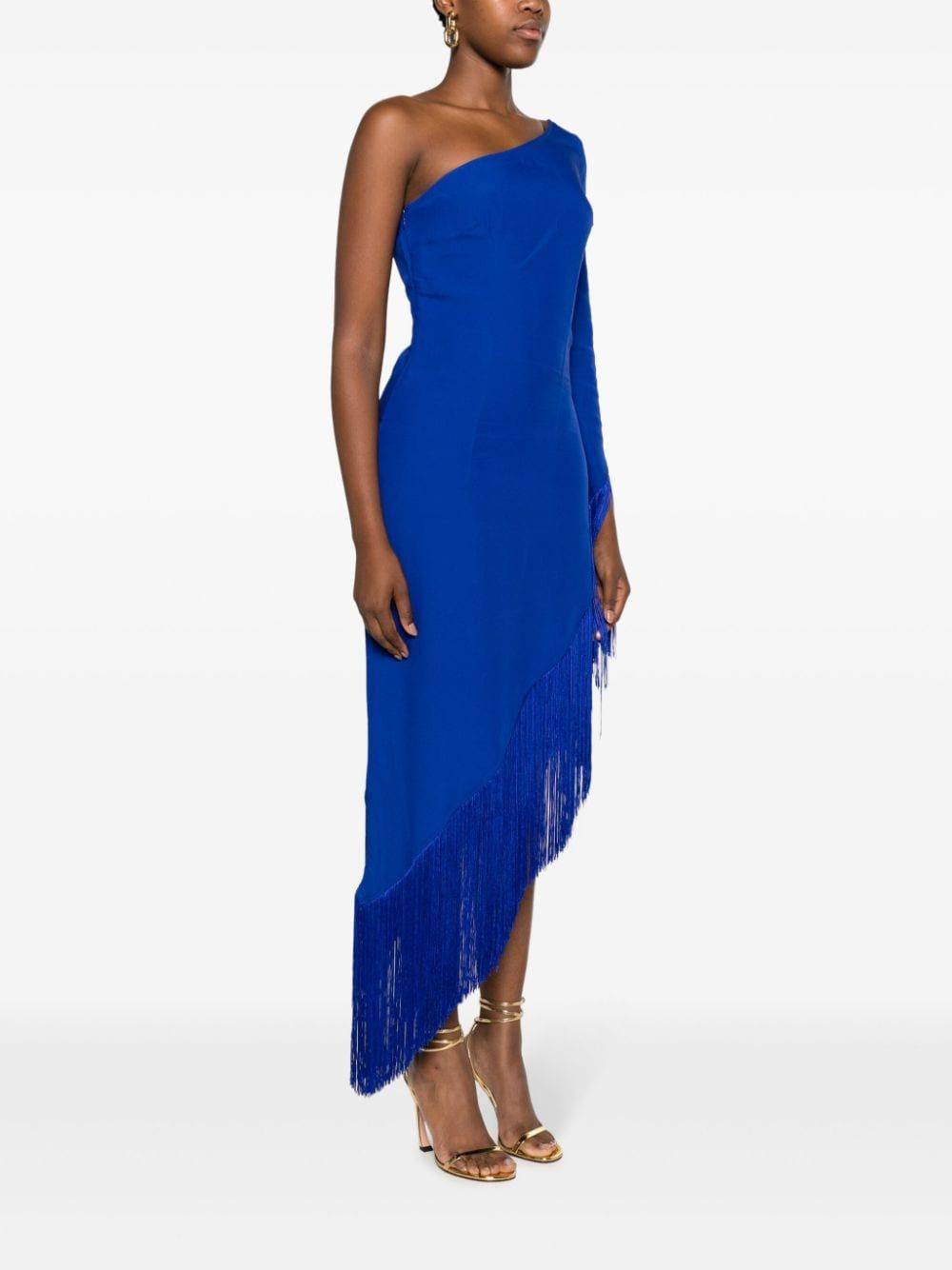 Other AVENTADOR FRINGED CRÊPE LONG DRESS Size S / US 4 / IT 40 - 3 Thumbnail