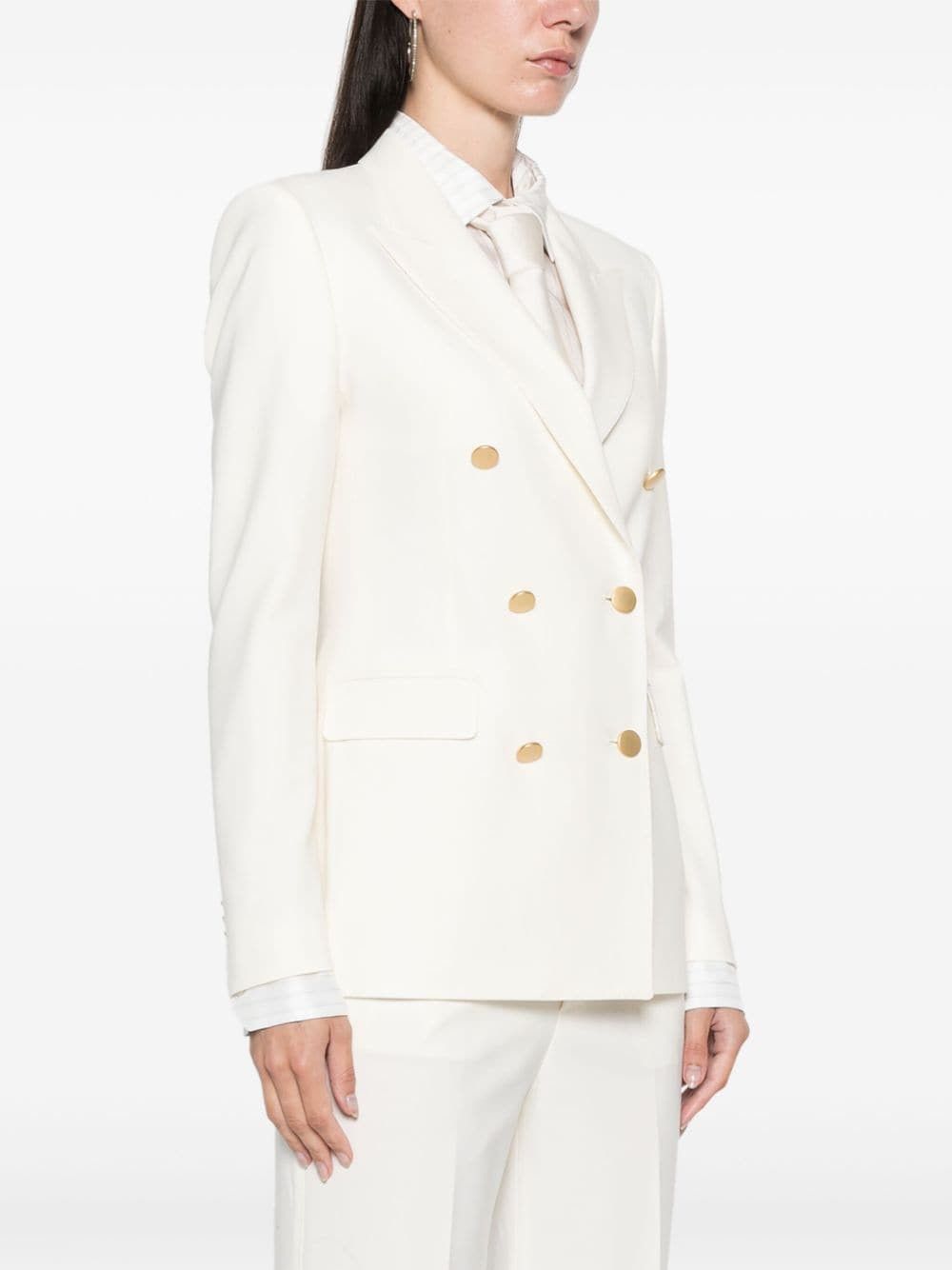 Tagliatore WOOL BLEND DOUBLE-BREASTED SUIT Size S / US 4 / IT 40 - 3 Thumbnail