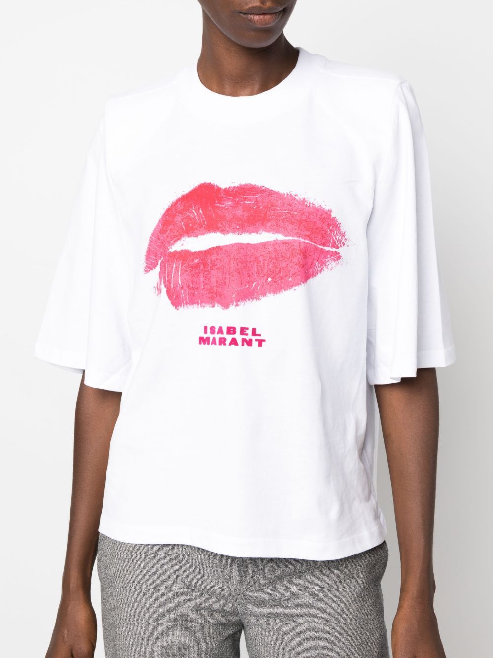 Isabel Marant BEN PRINTED COTTON T-SHIRT Size S / US 4 / IT 40 - 2 Thumbnail