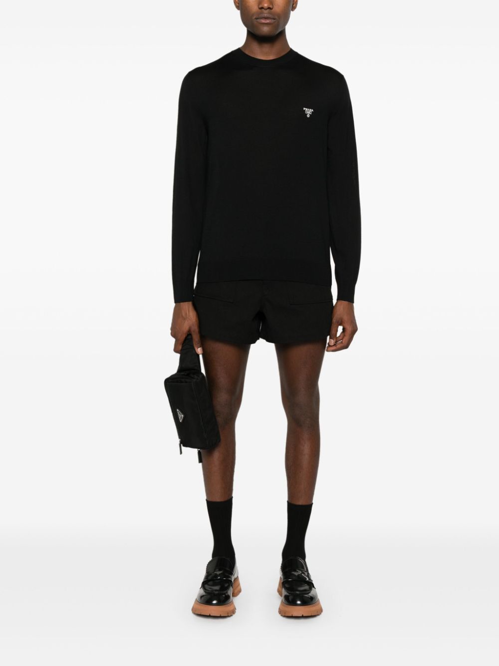 Prada WOOL CREWNECK SWEATER Size US S / EU 44-46 / 1 - 5 Thumbnail