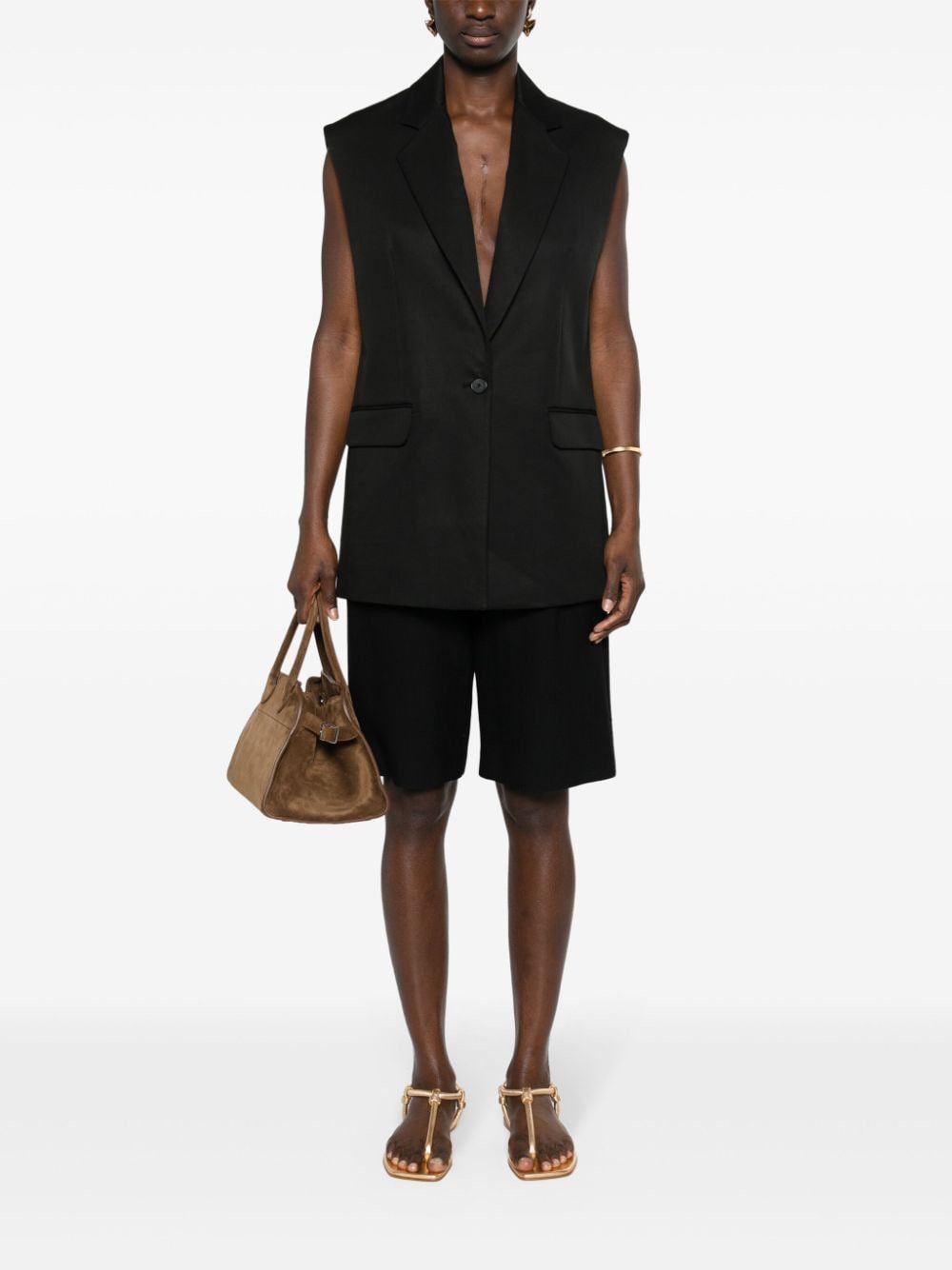 Iro COTTON SINGLE-BREASTED VEST Size S / US 4 / IT 40 - 5 Thumbnail