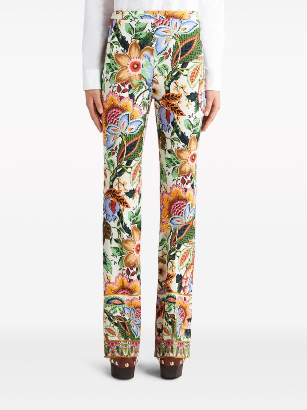 Etro PRINTED VISCOSE TROUSERS Size 27" / US 4 / IT 40 - 2 Thumbnail
