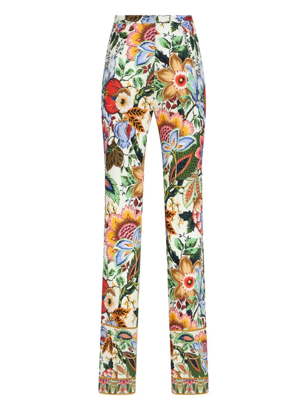 Etro PRINTED VISCOSE TROUSERS Size 27" / US 4 / IT 40 - 3 Thumbnail