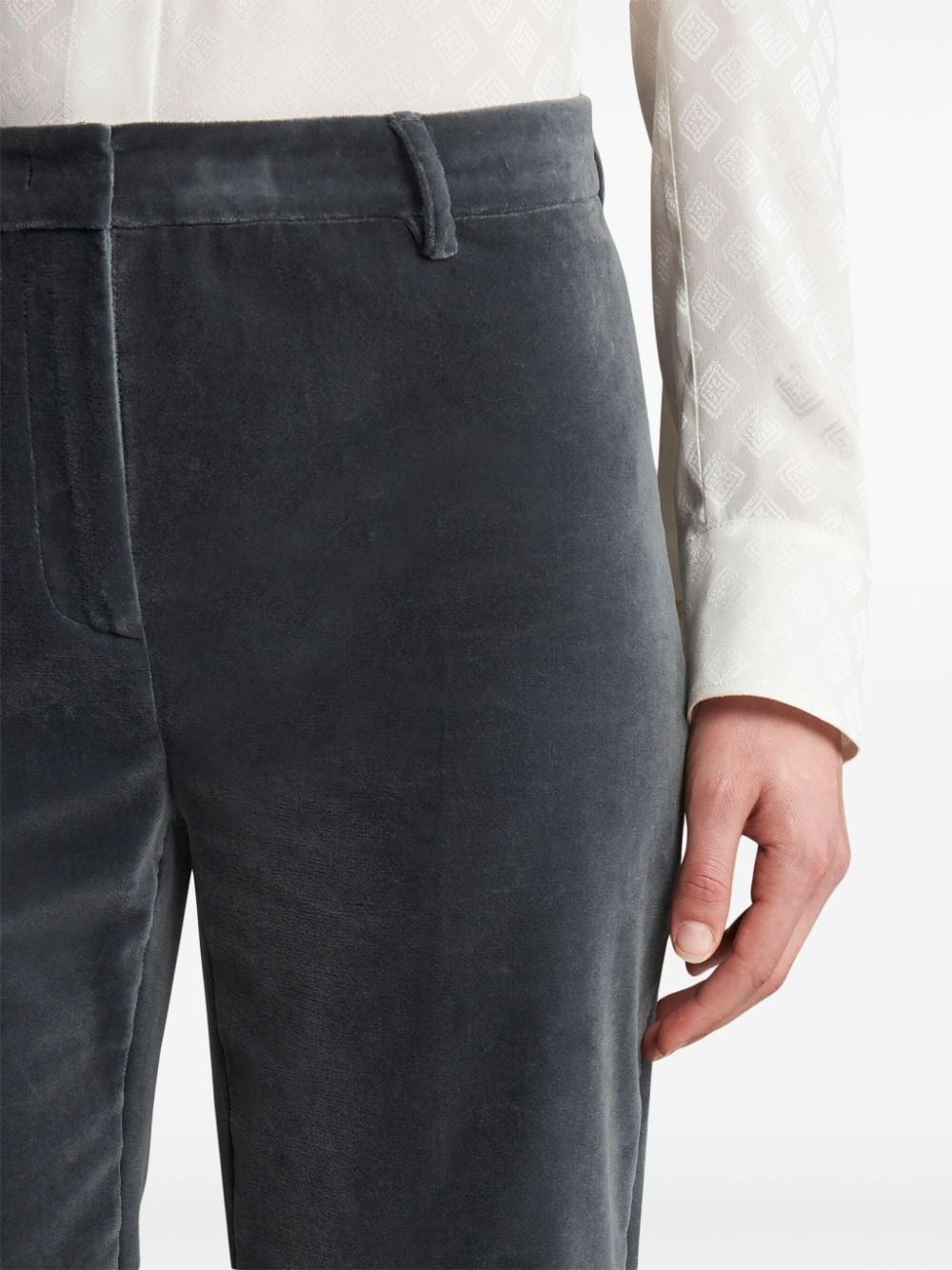 Etro VELVET FLARED TROUSERS Size 27" / US 4 / IT 40 - 2 Thumbnail