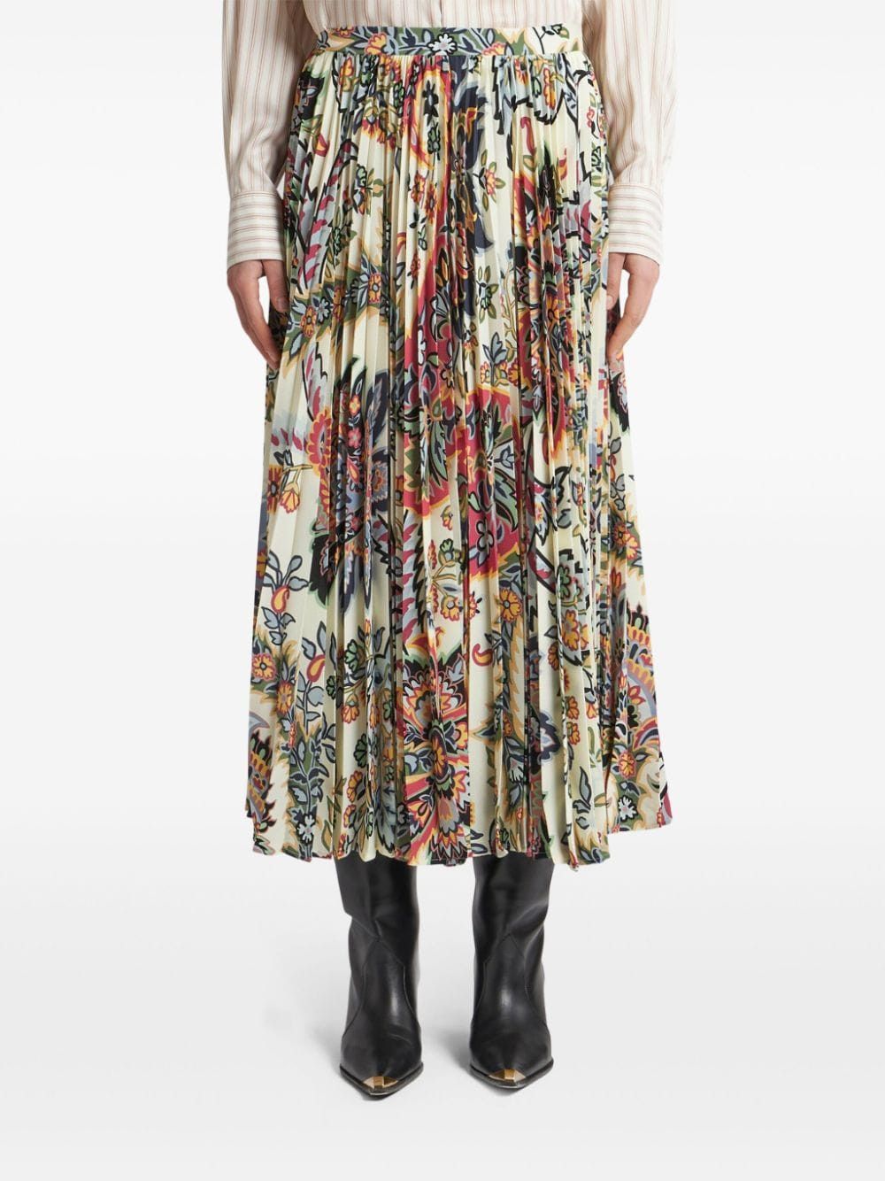 Etro PRINTED MIDI SKIRT Size 27" / US 4 / IT 40 - 2 Thumbnail