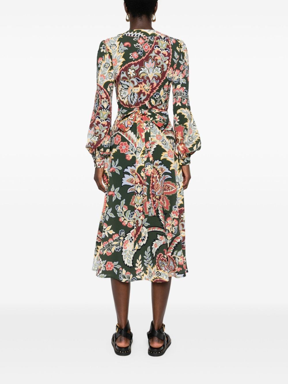 Etro PRINTED MIDI DRESS Size S / US 4 / IT 40 - 3 Thumbnail