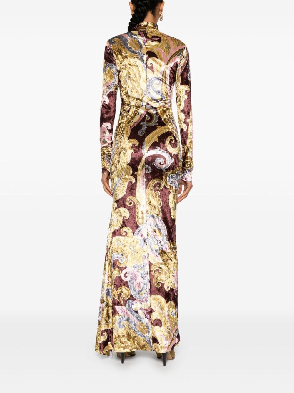 Etro PRINTED LONG DRESS Size S / US 4 / IT 40 - 4 Thumbnail