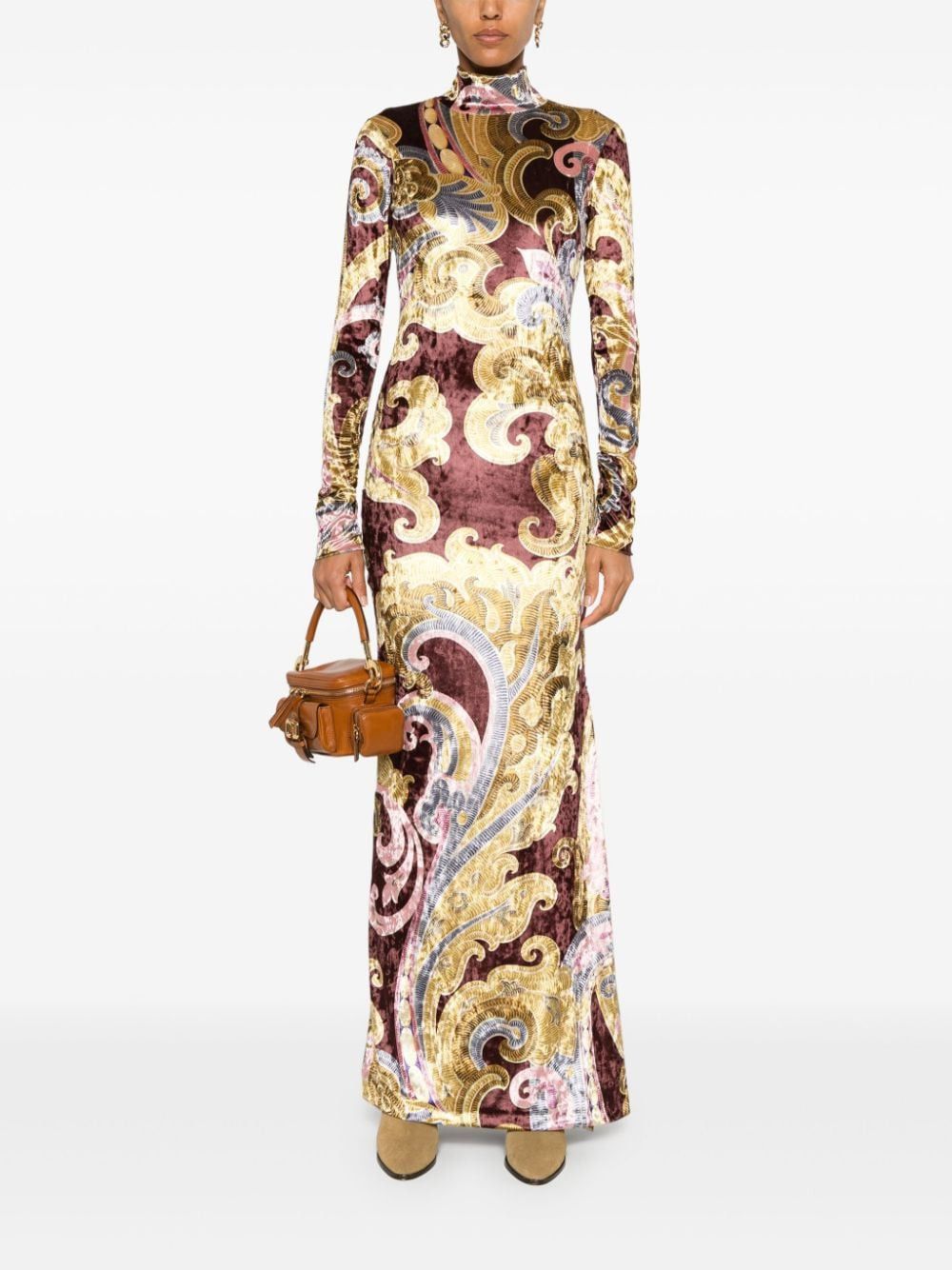 Etro PRINTED LONG DRESS Size S / US 4 / IT 40 - 2 Thumbnail