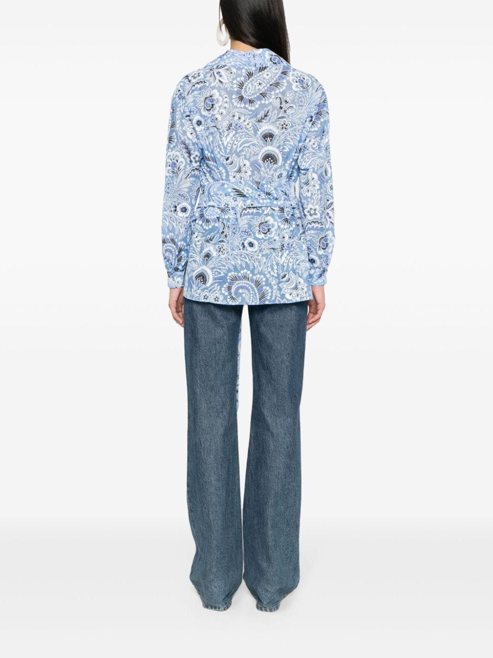 Etro COTTON AND SILK BLEND SHIRT Size S / US 4 / IT 40 - 2 Thumbnail