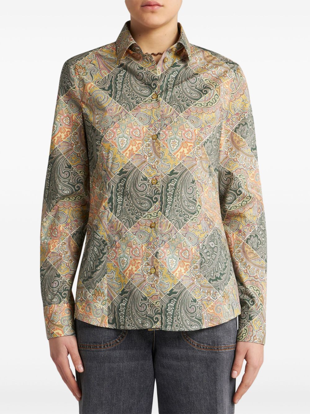 Etro PRINTED COTTON SHIRT Size S / US 4 / IT 40 - 5 Thumbnail