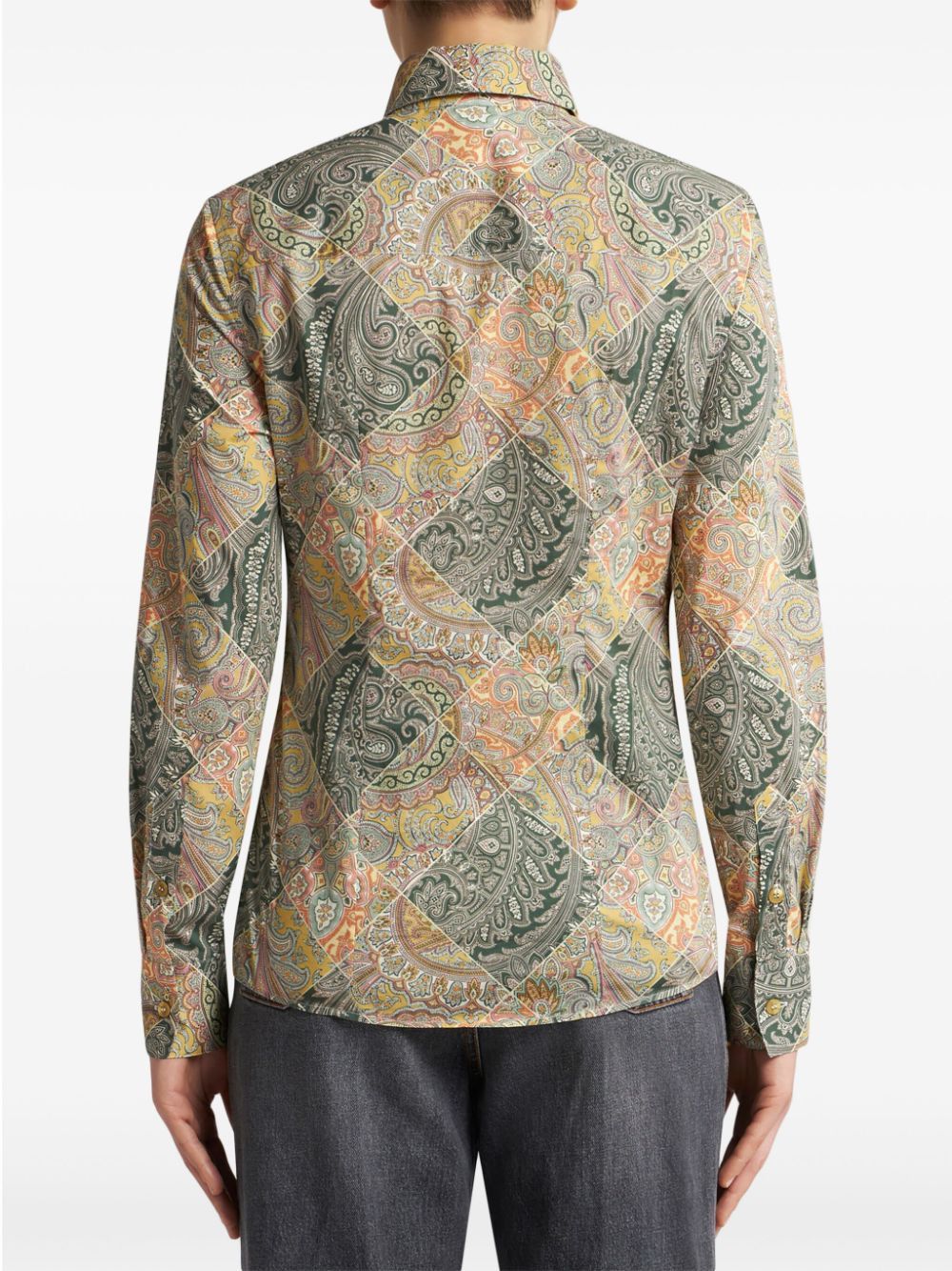 Etro PRINTED COTTON SHIRT Size M / US 6-8 / IT 42-44 - 4 Thumbnail