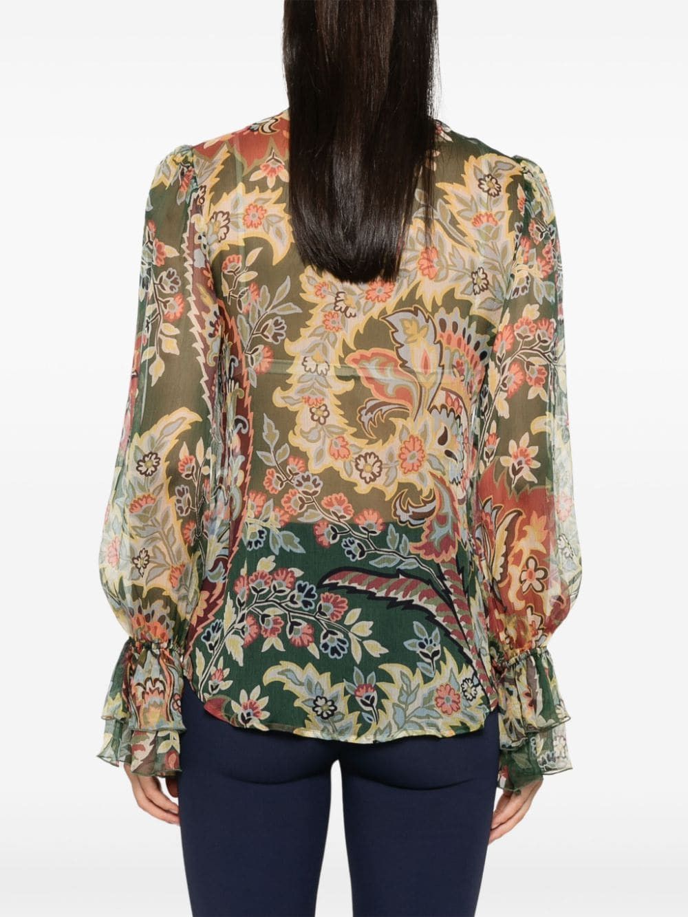 Etro PRINTED SILK SHIRT Size S / US 4 / IT 40 - 5 Thumbnail