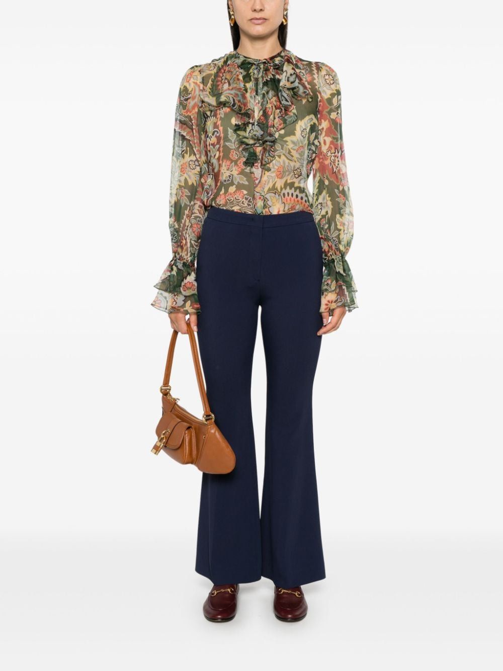 Etro PRINTED SILK SHIRT Size S / US 4 / IT 40 - 3 Thumbnail