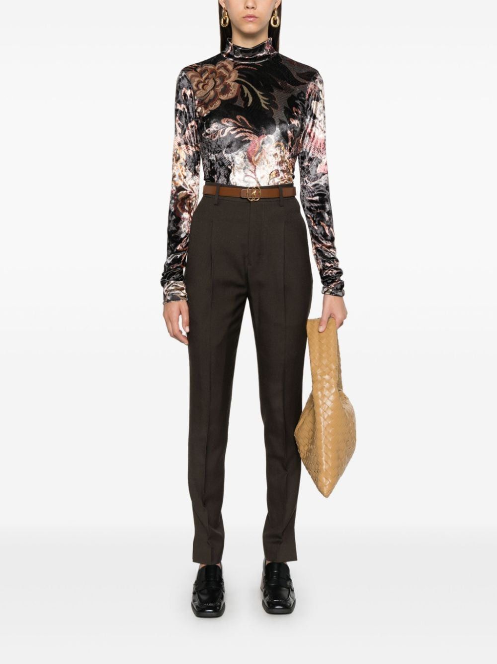Etro PRINTED HIGH-NECK SWEATER Size S / US 4 / IT 40 - 3 Thumbnail