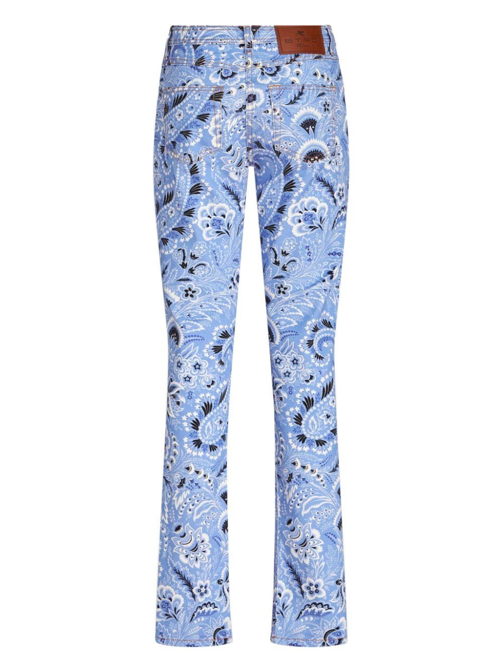 Etro PRINTED DENIM JEANS Size 27" / US 4 / IT 40 - 2 Thumbnail