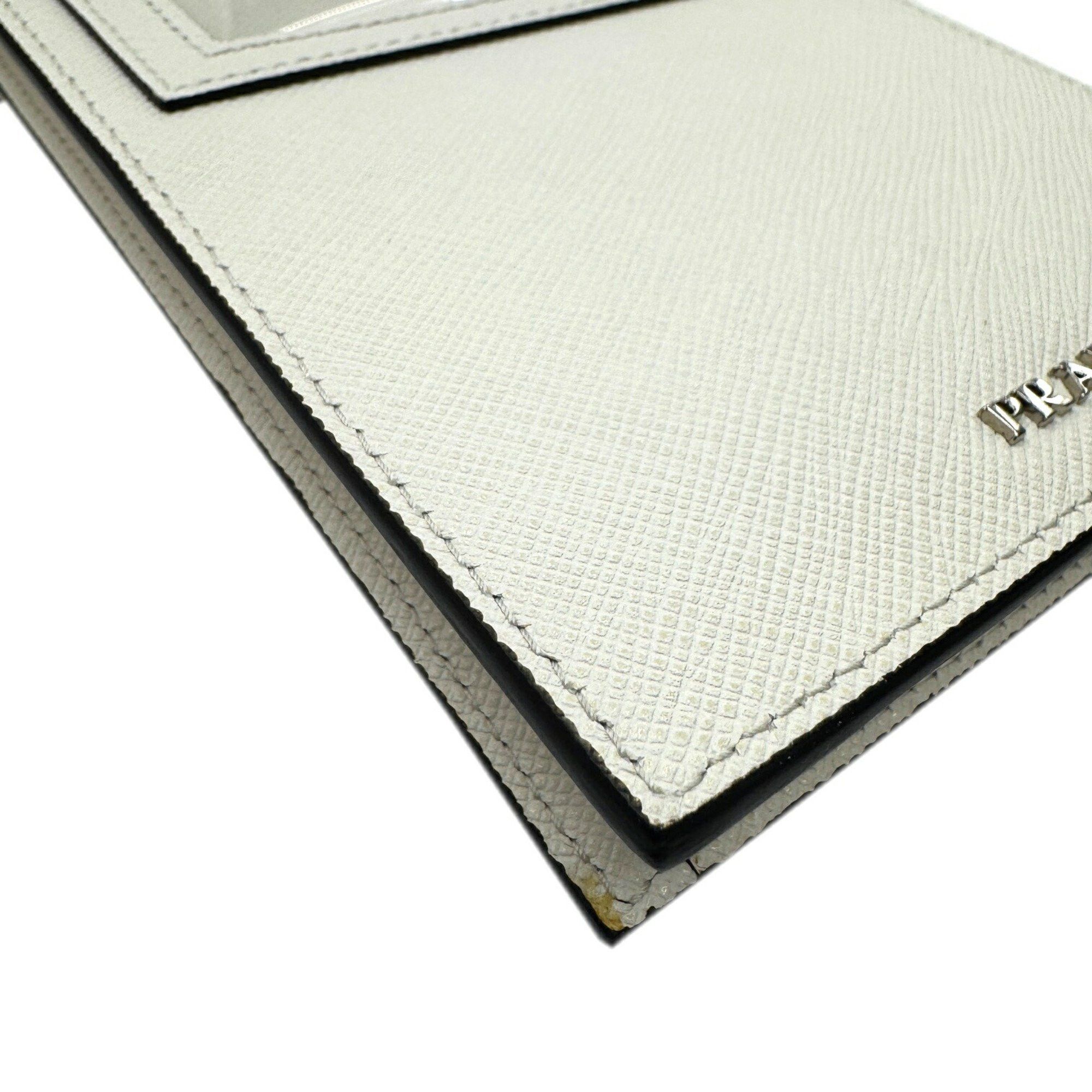 Prada Prada Shoulder Pouch Smartphone Case Leather White 2ZH068 Size ONE SIZE - 10 Thumbnail