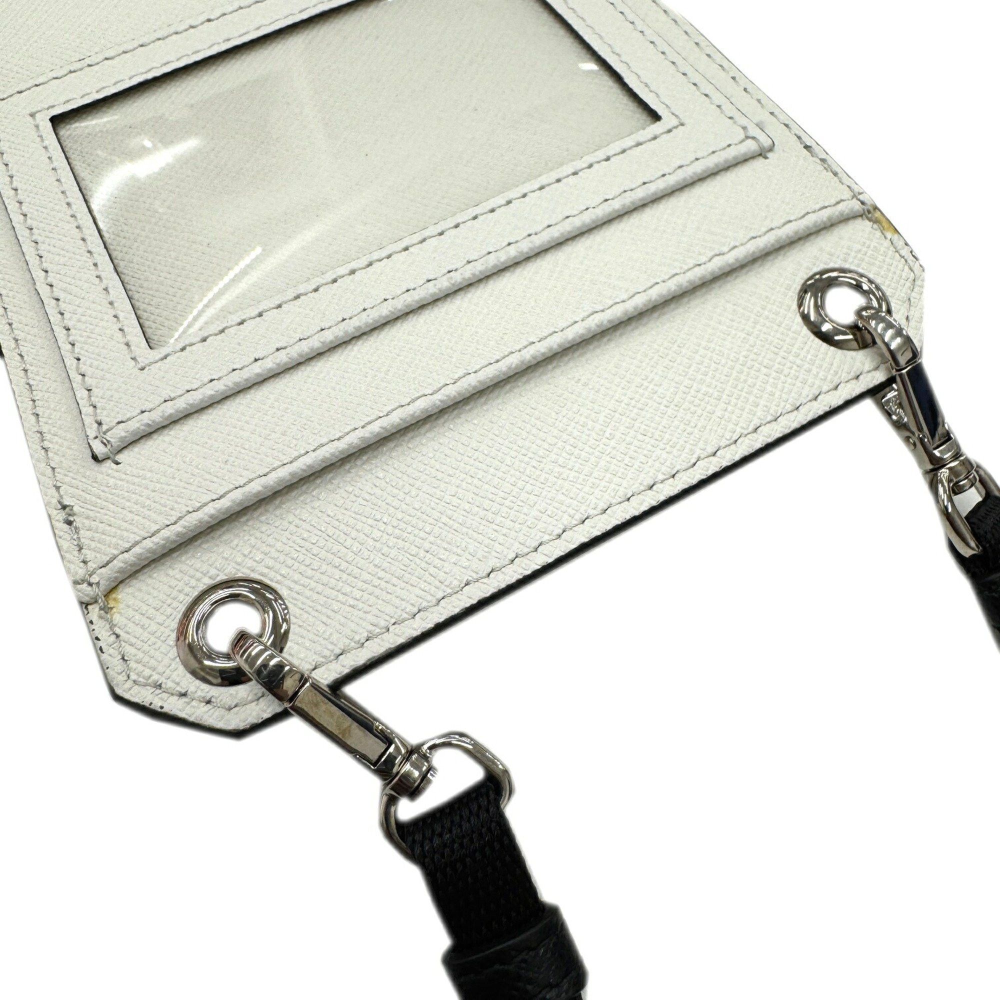 Prada Prada Shoulder Pouch Smartphone Case Leather White 2ZH068 Size ONE SIZE - 5 Thumbnail