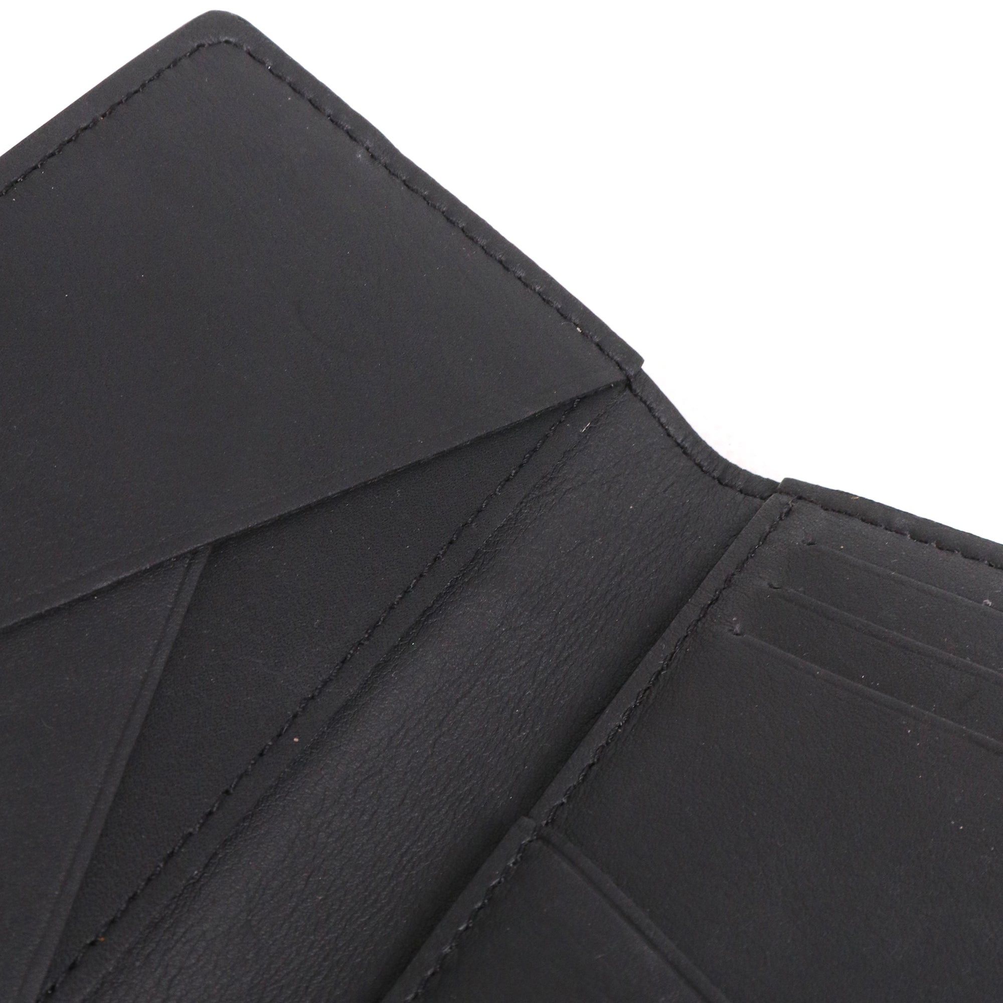 Louis Vuitton LOUIS VUITTON - Louis Vuitton Organizer Card Holder in black embossed leather Size ONE SIZE - 4 Thumbnail