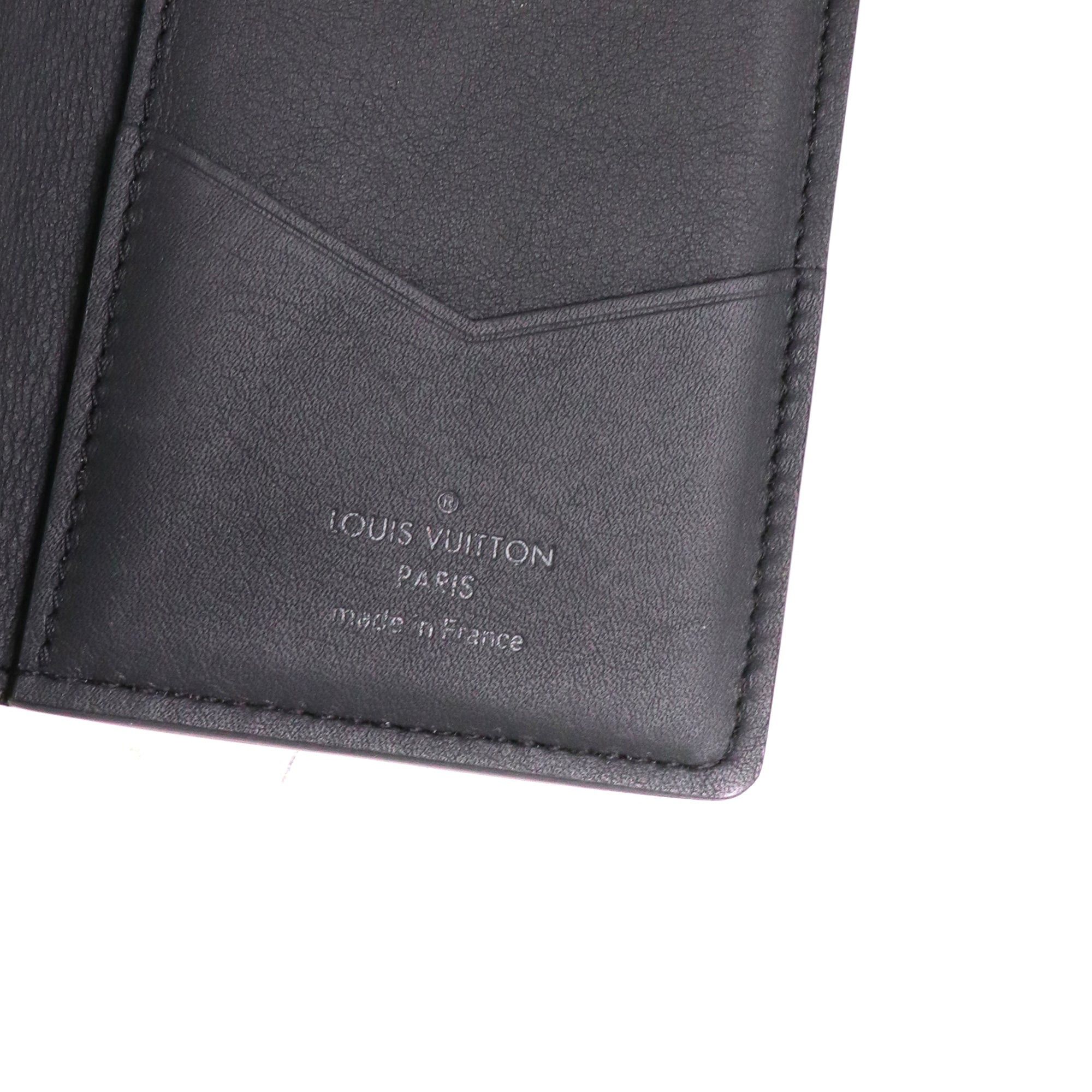 Louis Vuitton LOUIS VUITTON - Louis Vuitton Organizer Card Holder in black embossed leather Size ONE SIZE - 5 Thumbnail