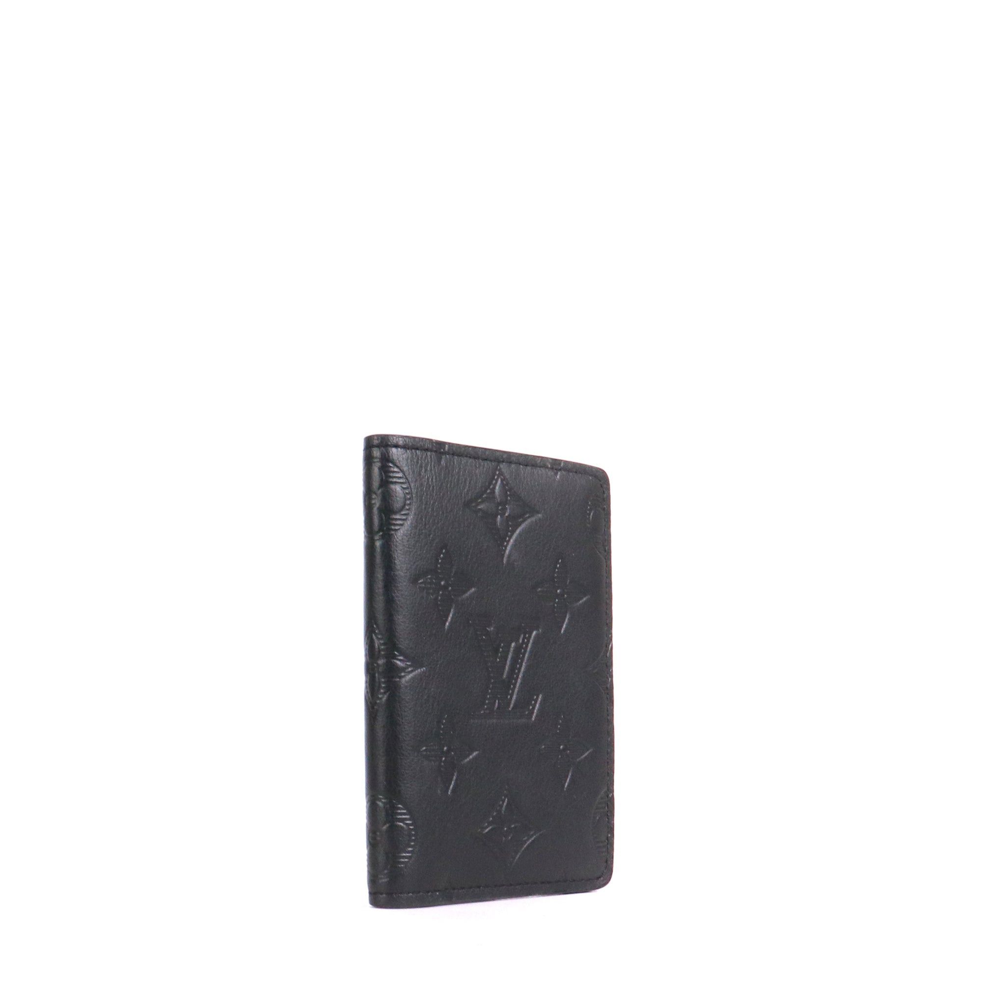 Louis Vuitton LOUIS VUITTON - Louis Vuitton Organizer Card Holder in black embossed leather Size ONE SIZE - 2 Thumbnail