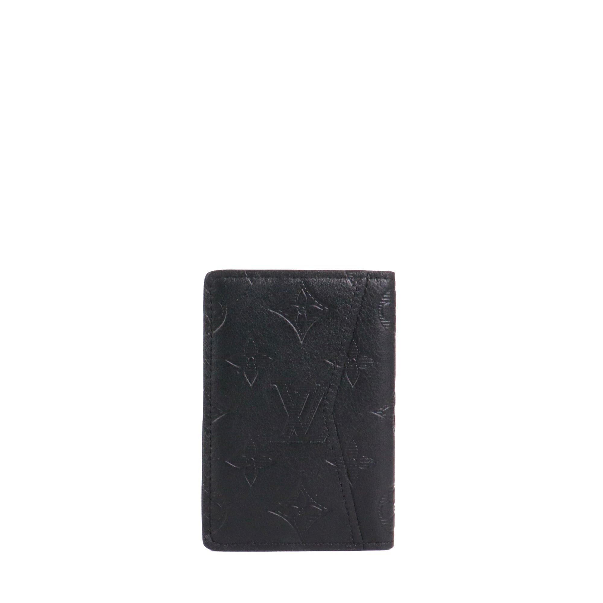 Louis Vuitton LOUIS VUITTON - Louis Vuitton Organizer Card Holder in black embossed leather Size ONE SIZE - 3 Thumbnail