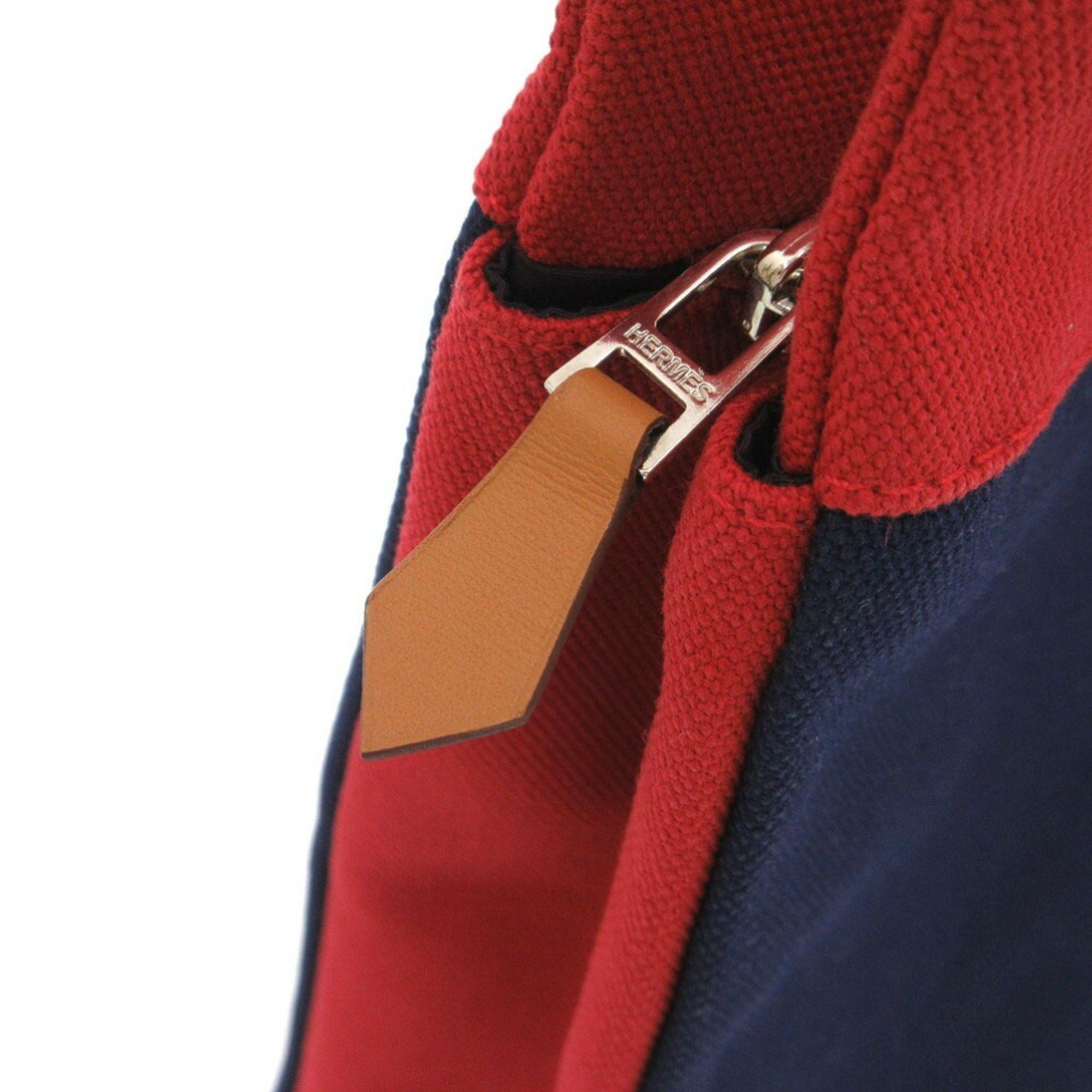Hermes Hermes Jime Tou Jumping High Case 456116 Clutch Bag Canvas/Cotton Navy 1032HERMES Size ONE SIZE - 7 Thumbnail